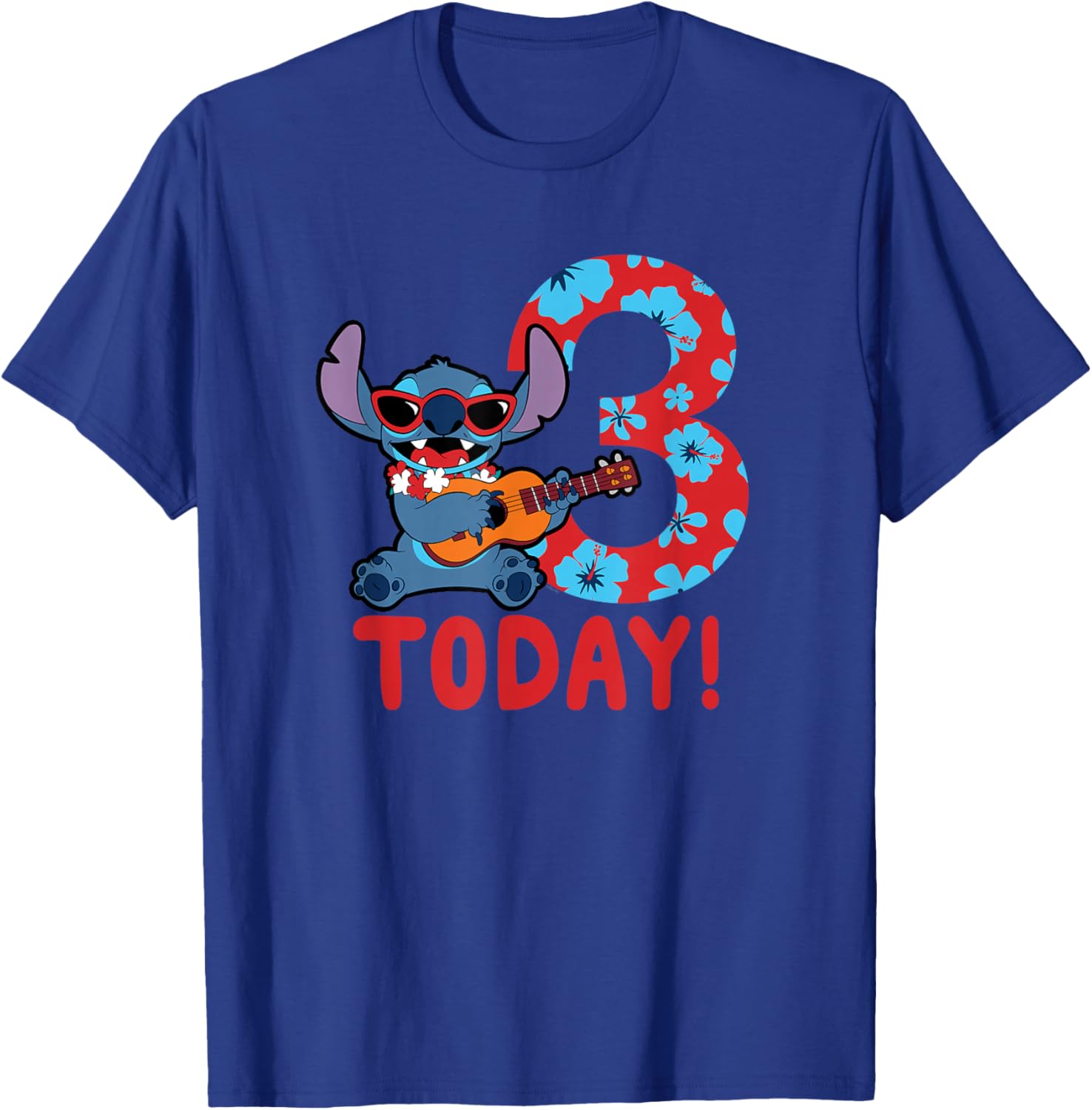 Disney Lilo & Stitch Tropical Birthday T-Shirt for 3 Year Olds - 9