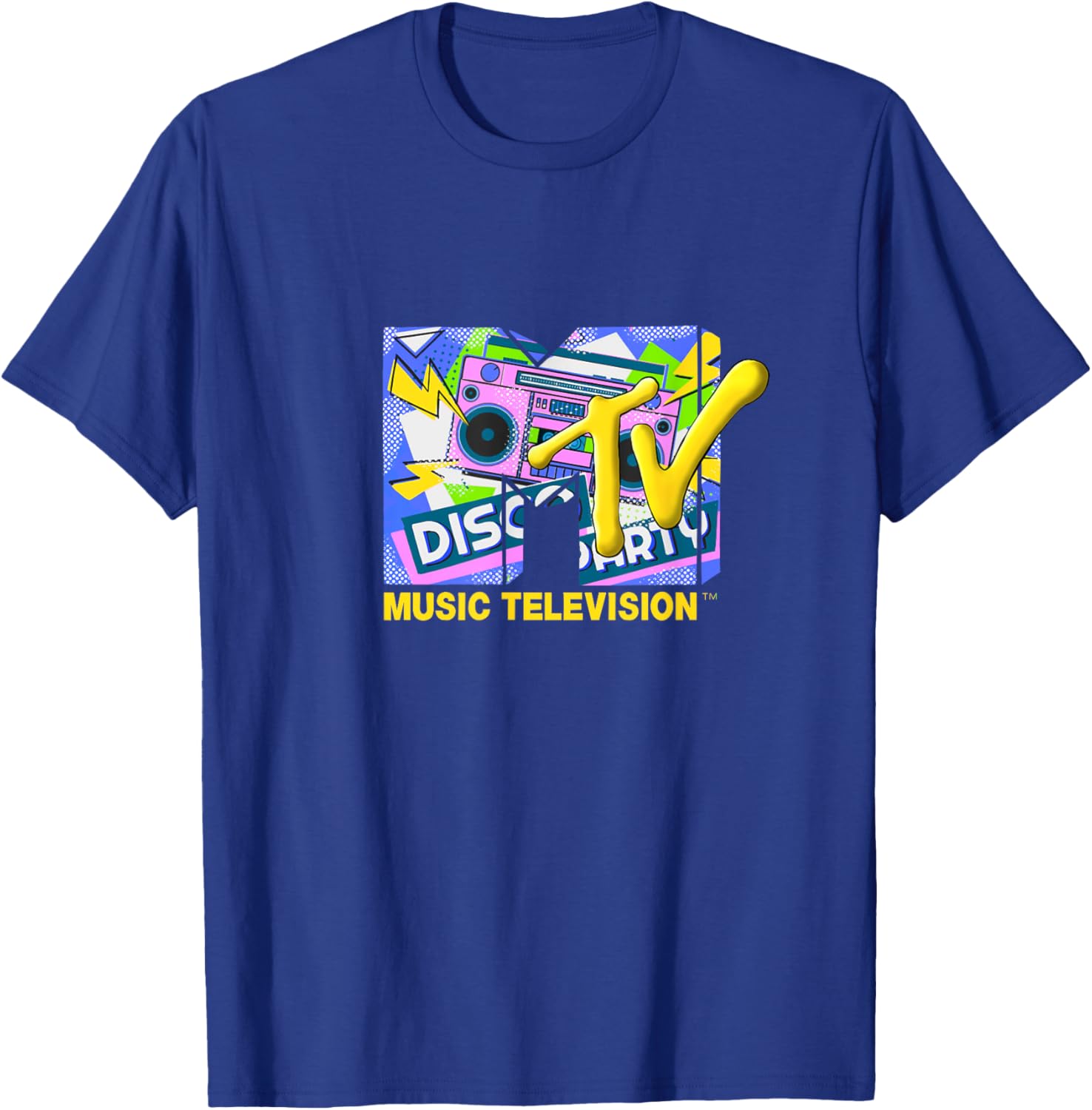 Mademark x MTV Disco Party T-Shirt with Official Logo and Ghettoblaster - 3