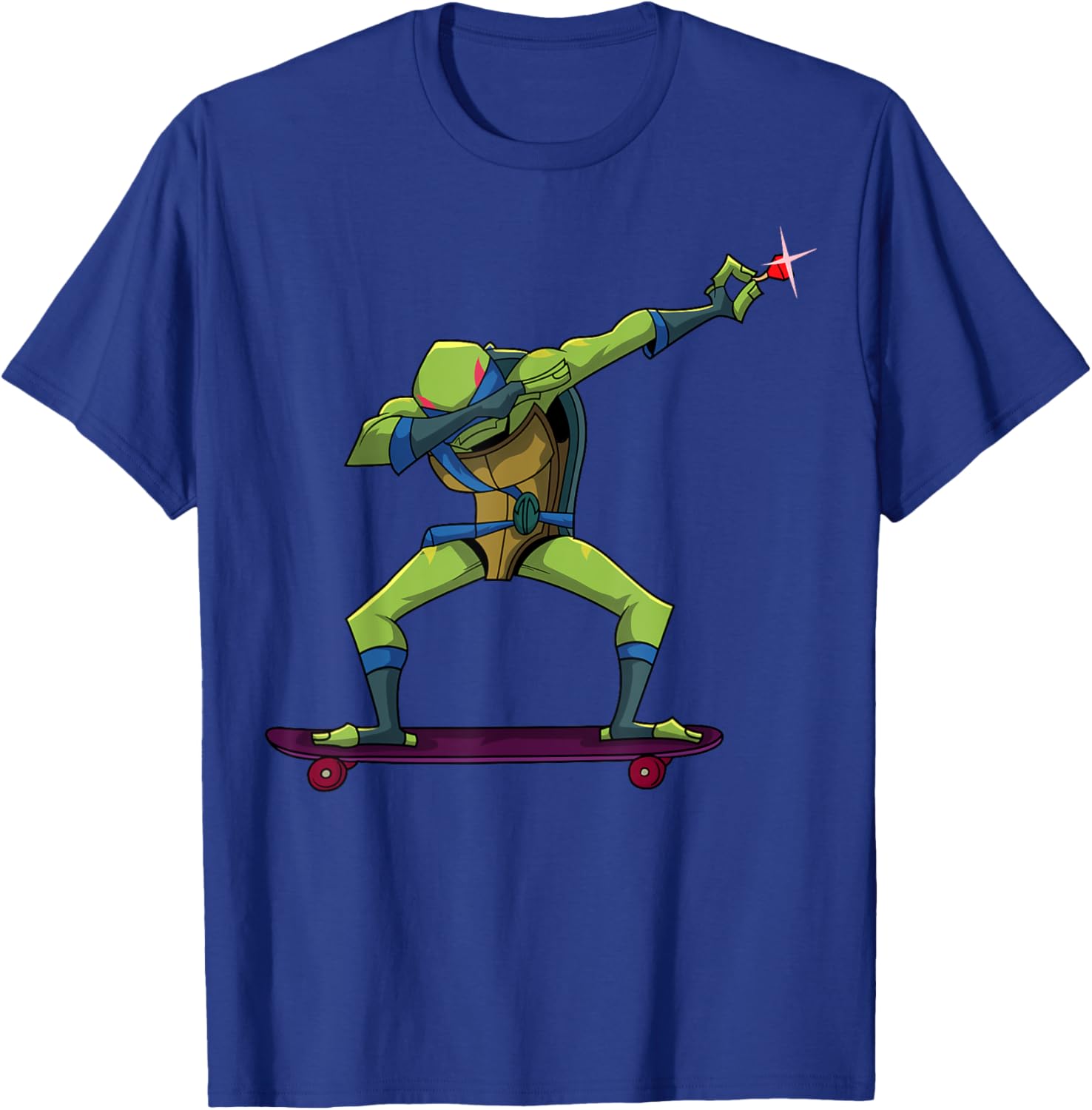 Dabbing Leonardo TMNT Skateboard T-Shirt for Cool Kids and Teens - 6