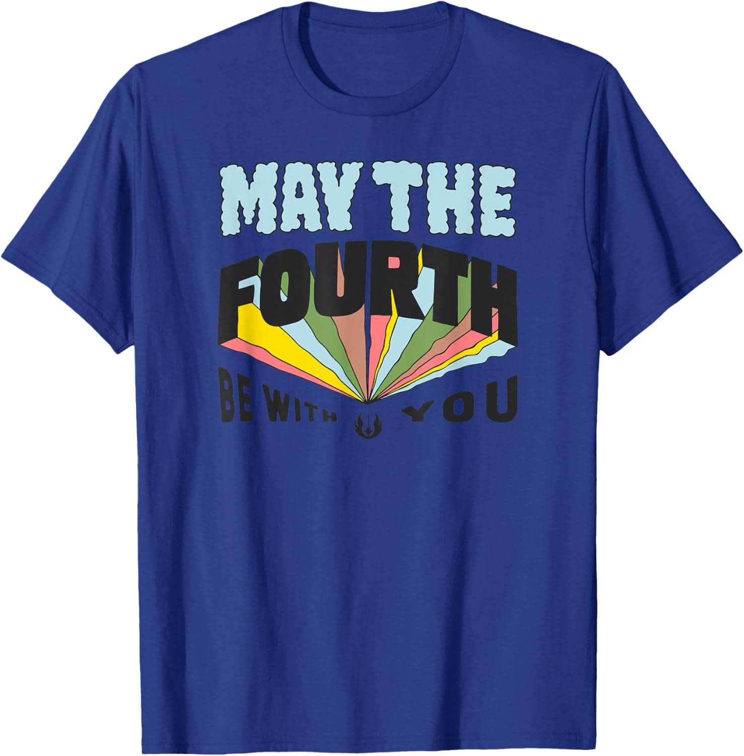Fun Blue May the Fourth Boys T-Shirt Multi Color Small Size Clothing - 2