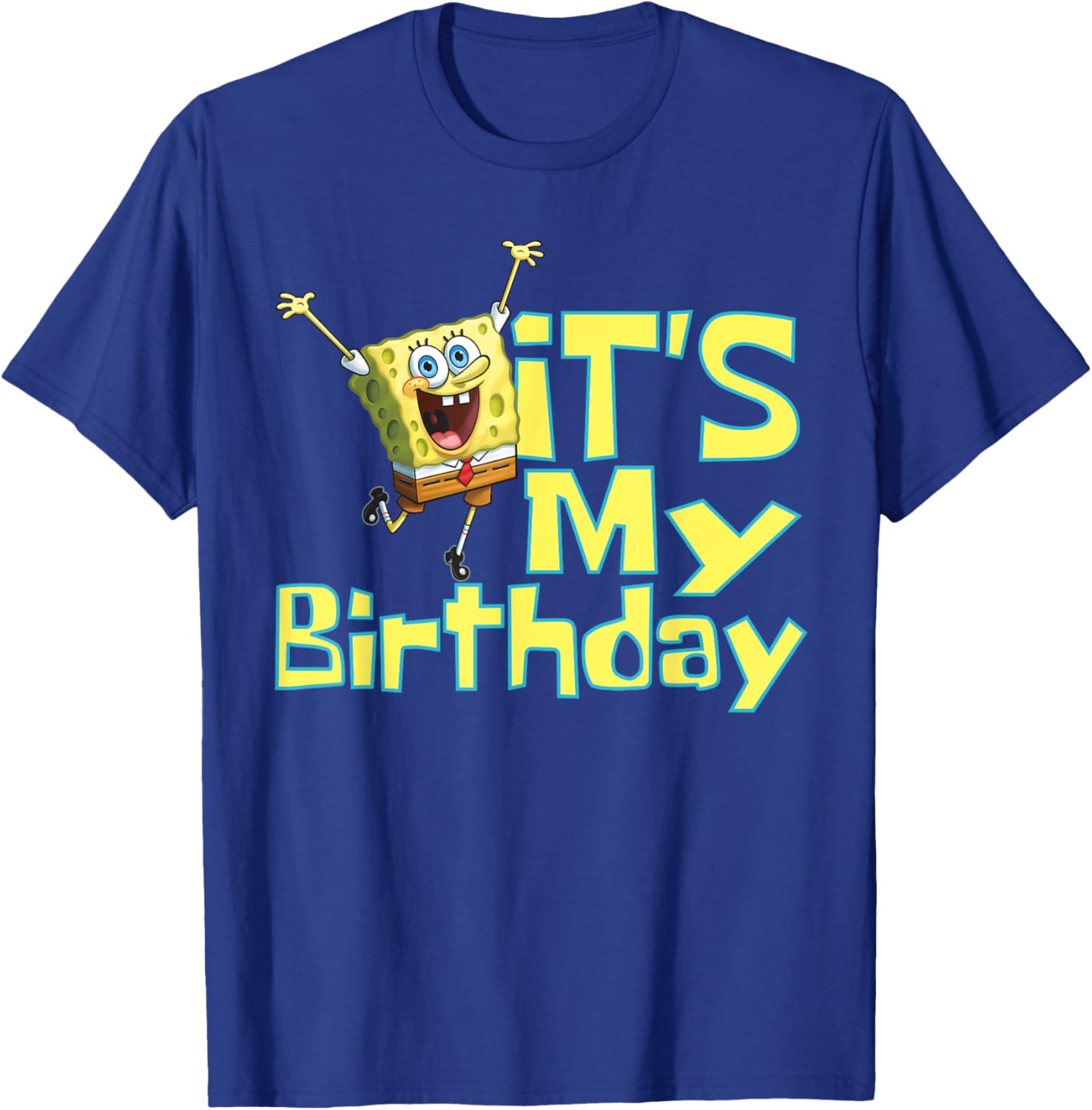 Mademark SpongeBob SquarePants It's My Birthday T-Shirt for Kids - 10