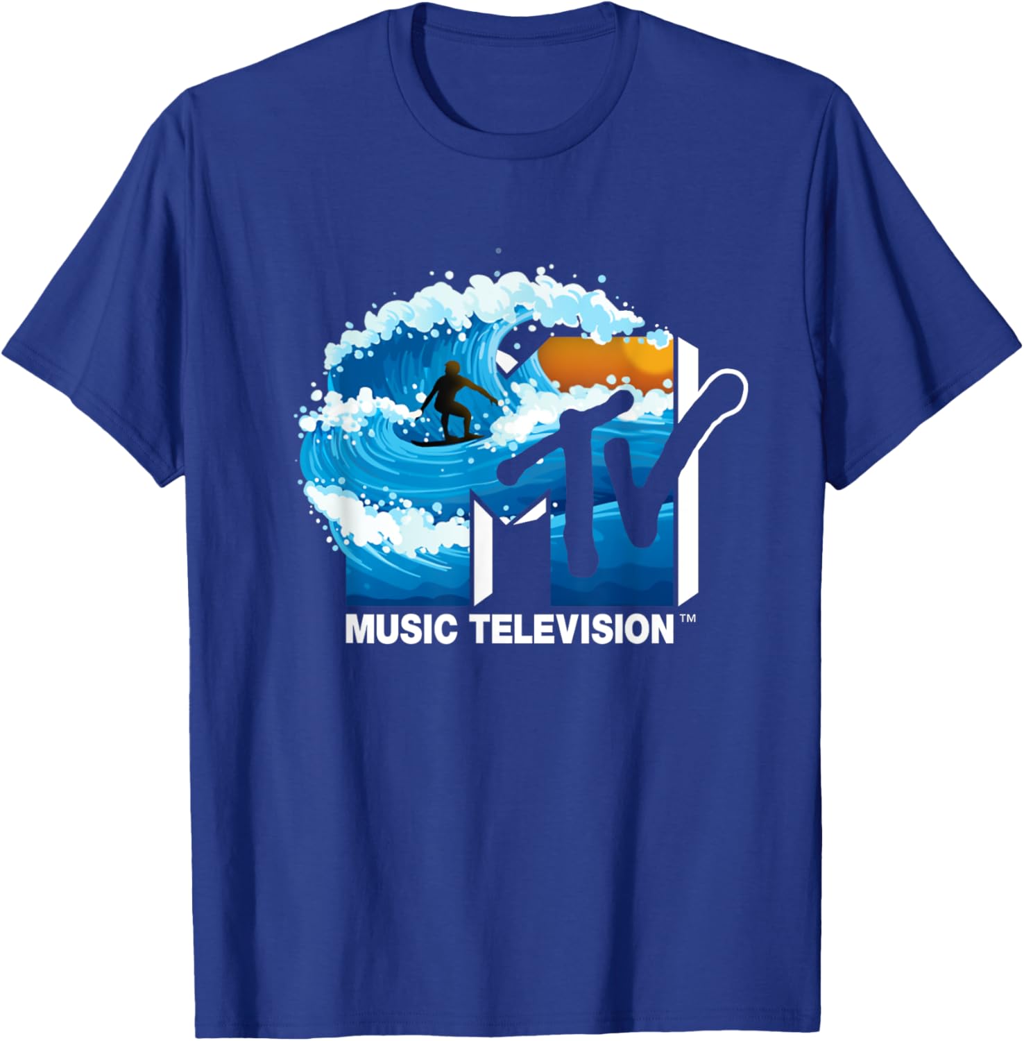 Mademark x MTV Surfer Wave T-Shirt - Cool Official Logo Apparel - 5