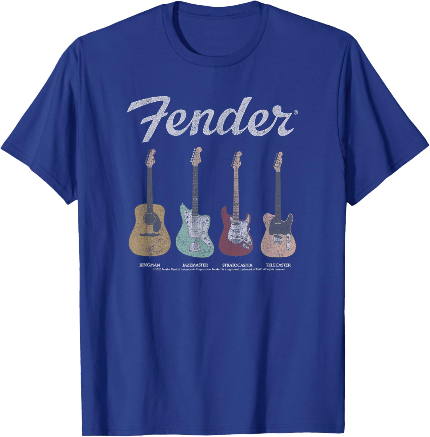 Fender Vintage Guitar Lineup T-Shirt for Music Lovers and Guitarists - 1