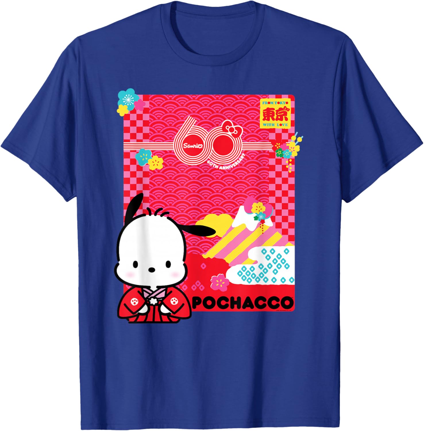 Pochacco Sanrio 60th Anniversary T-Shirt for Kids and Adults - 9