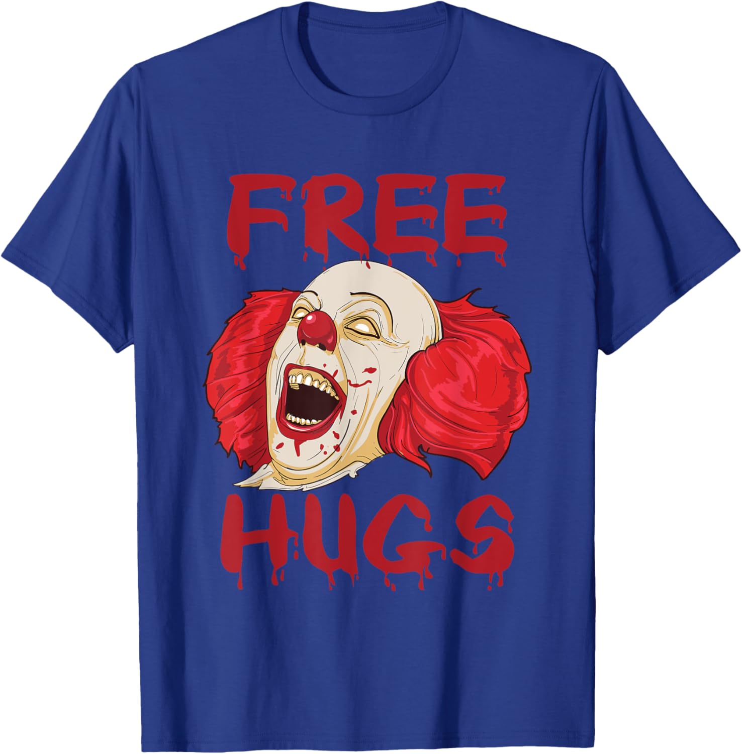 Free Hugs Halloween Scary Clown T-Shirt Gift for Horror Fans - 13