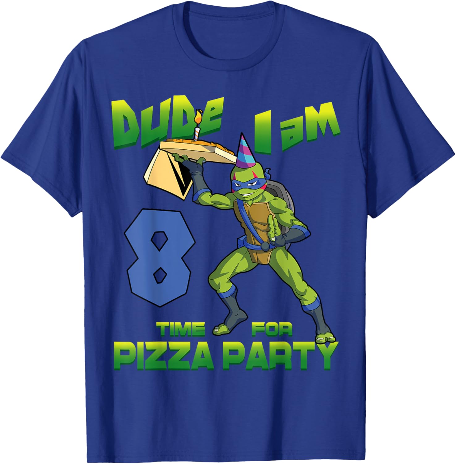 Mademark TMNT Leo Pizza Birthday T-Shirt for 8 Year Old Boys Fun Gift - 6