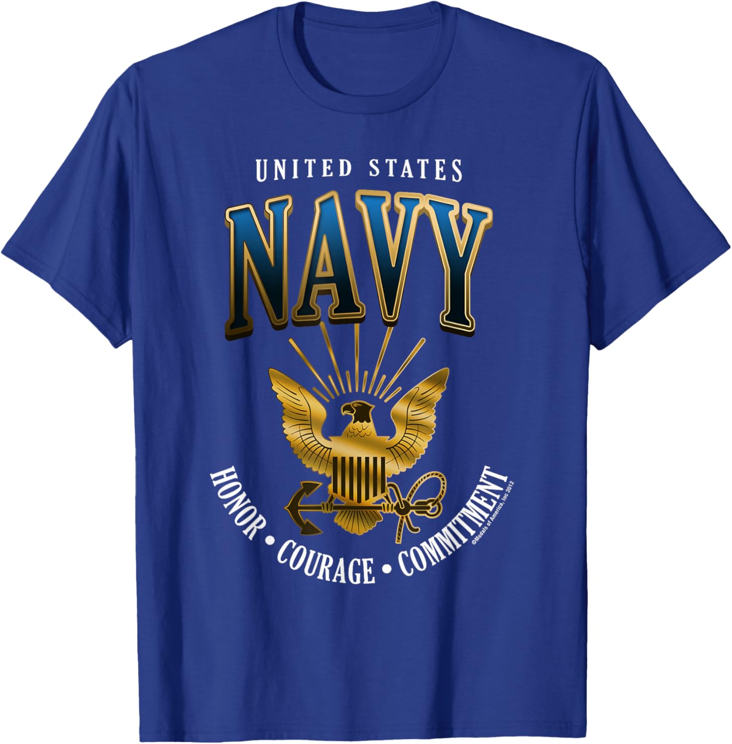 United States Navy Honor Courage Commitment T-Shirt for Proud Fans - 11