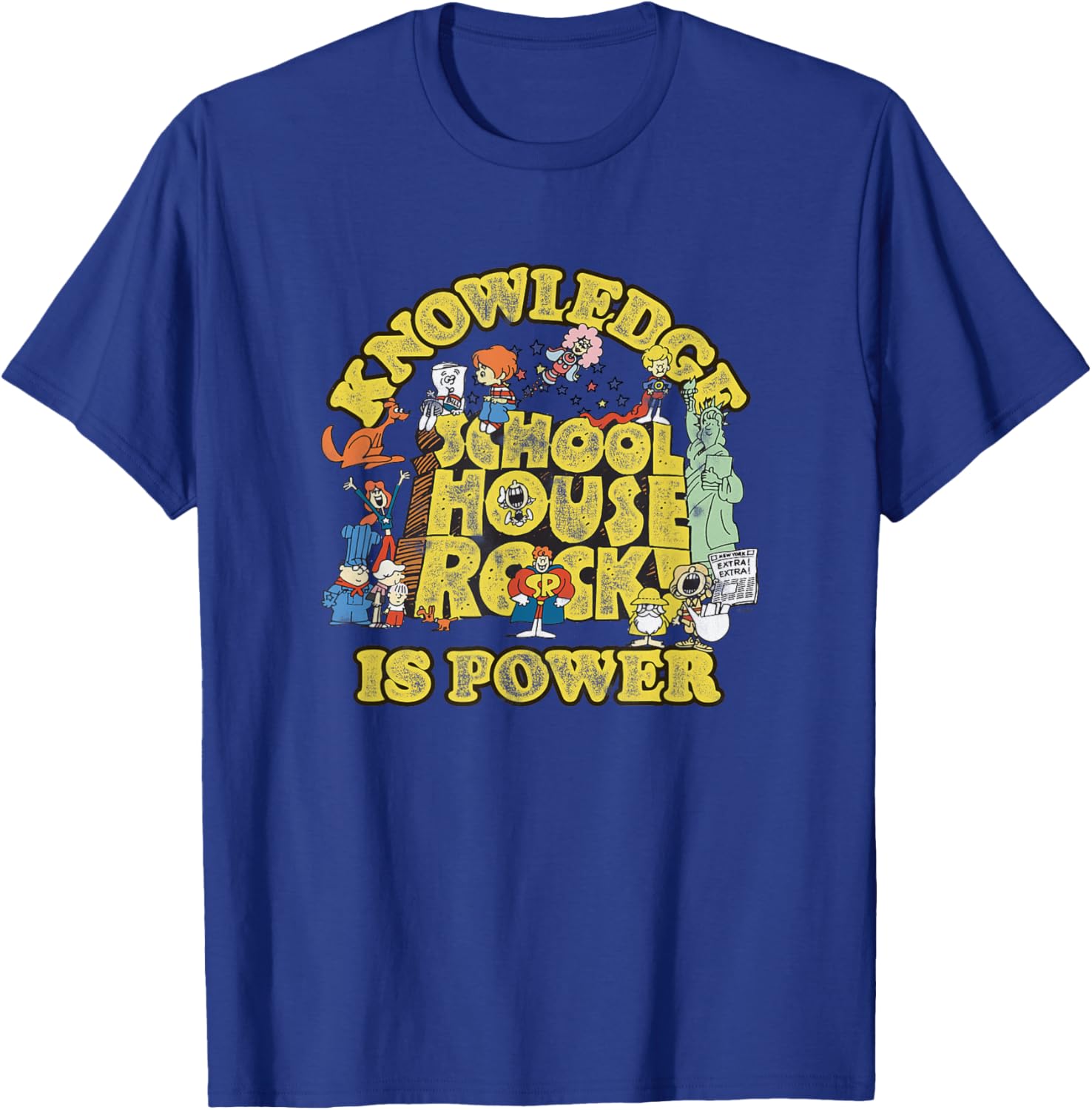 Ripple Junction Schoolhouse Rock Knowledge Is Power T-Shirt for Fans - 8