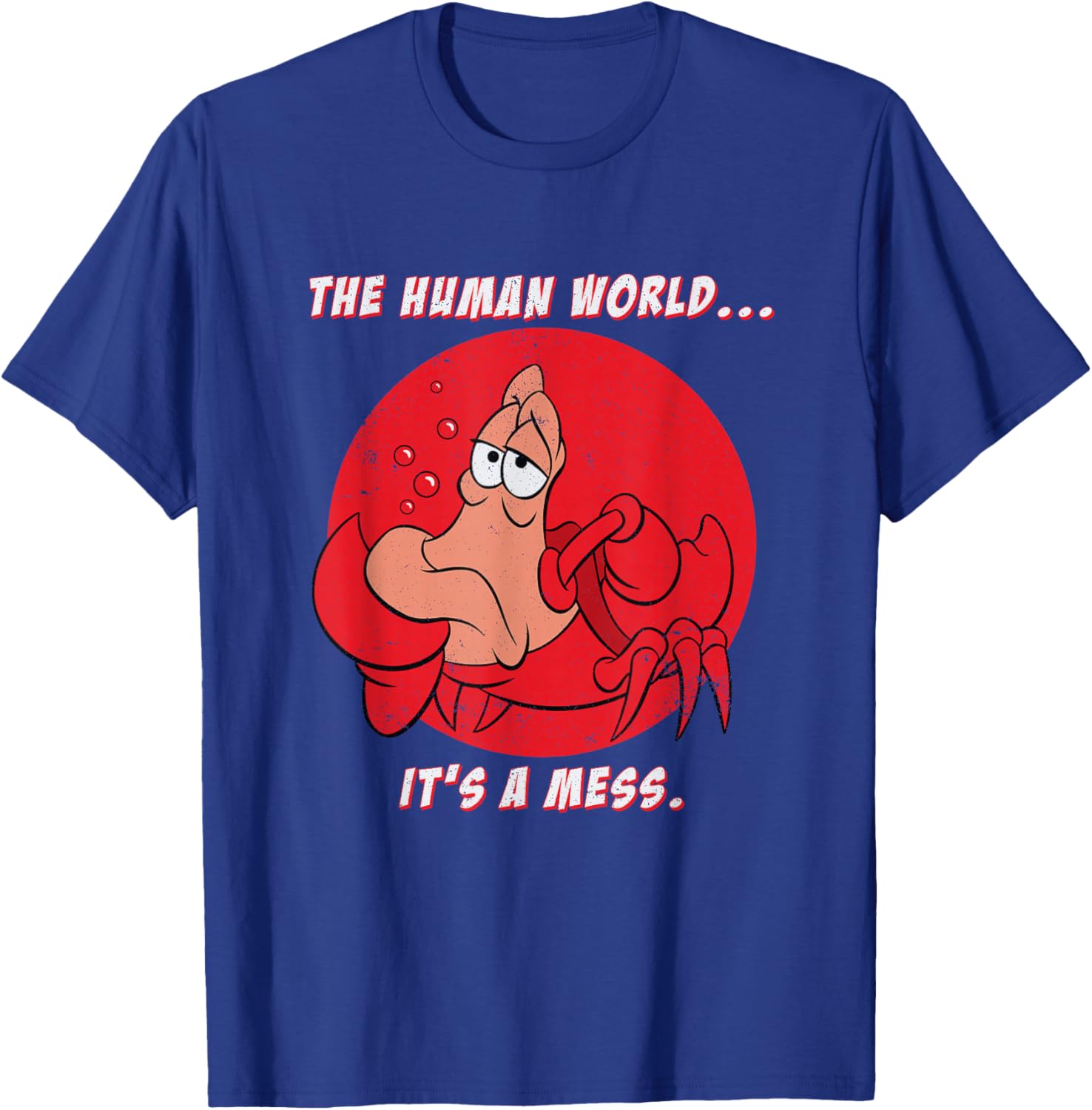 Disney The Little Mermaid Sebastian Human World T-Shirt for Fans - 8