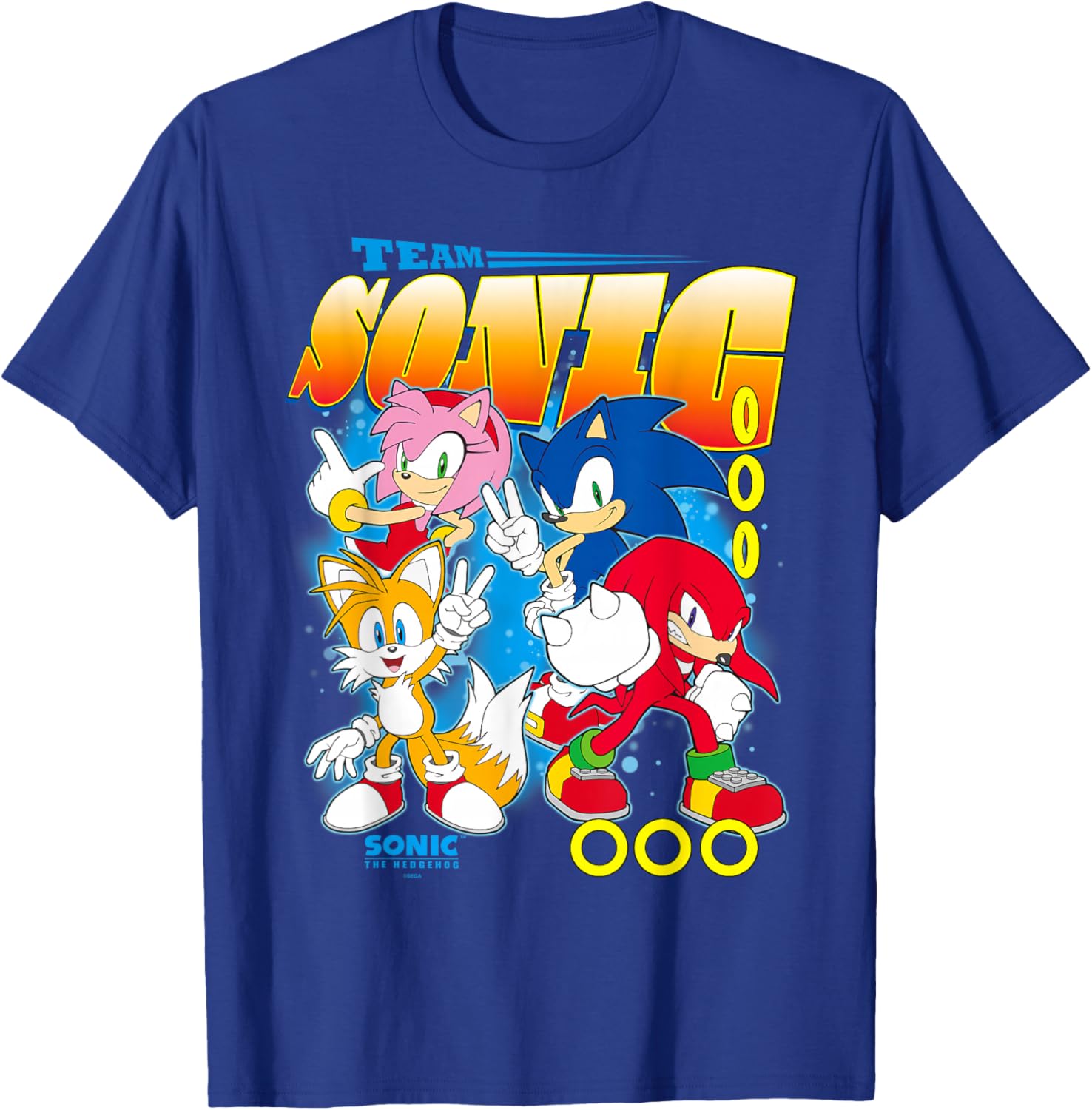 Sonic The Hedgehog Team T-Shirt Featuring Amy, Tails, and Knuckles - 2