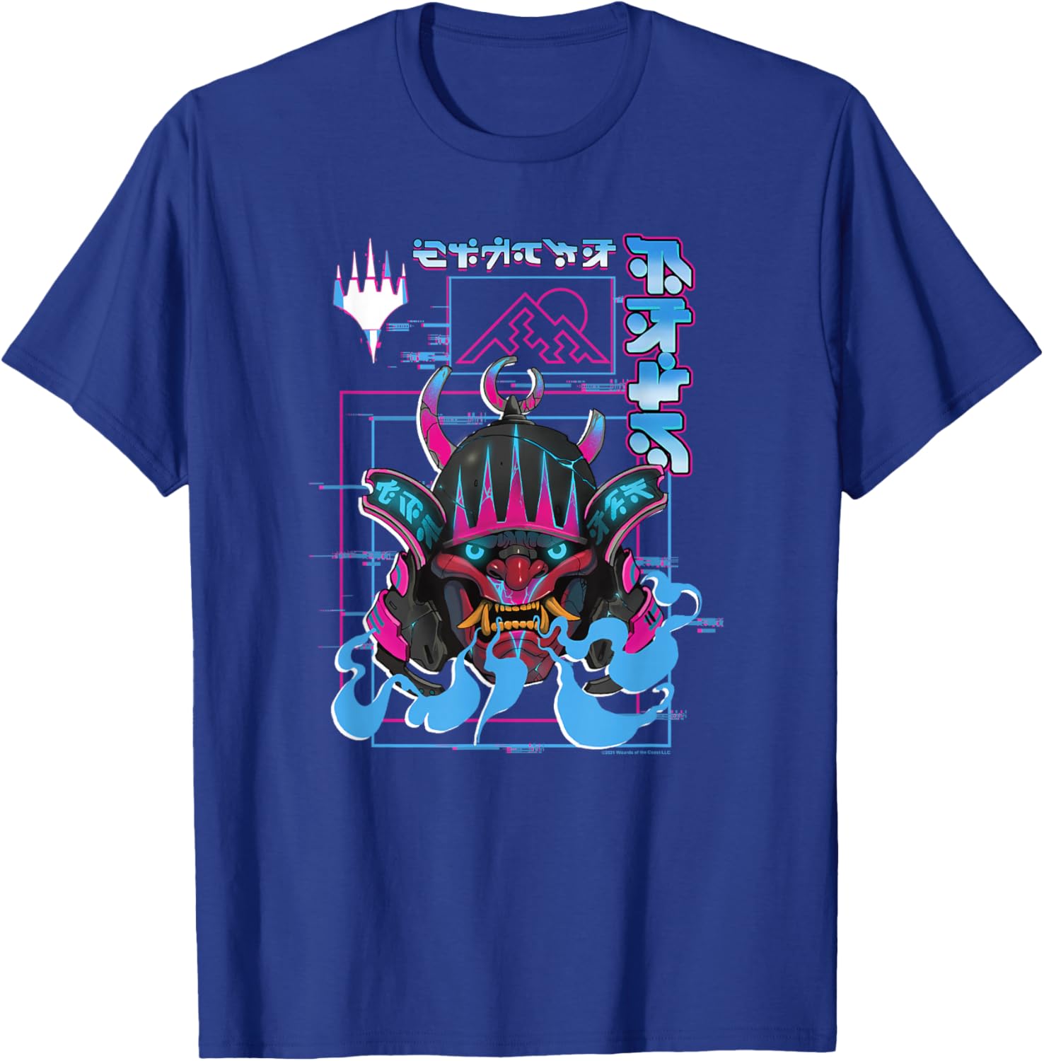 Magic The Gathering Kamigawa Neon Samurai Poster T-Shirt for Fans - 8