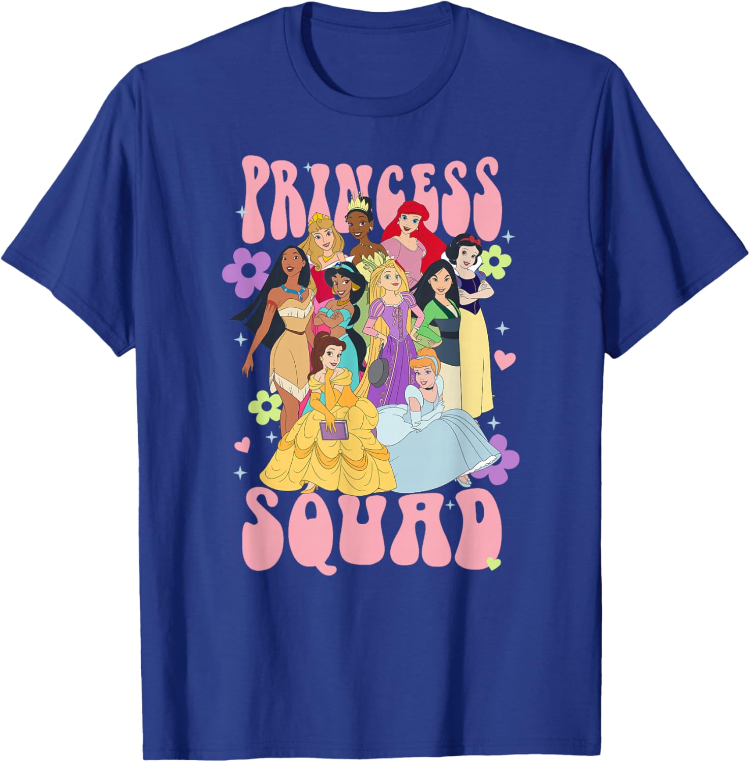 Disney Princess Epic Squad Girl Power Floral T-Shirt for Girls - 1