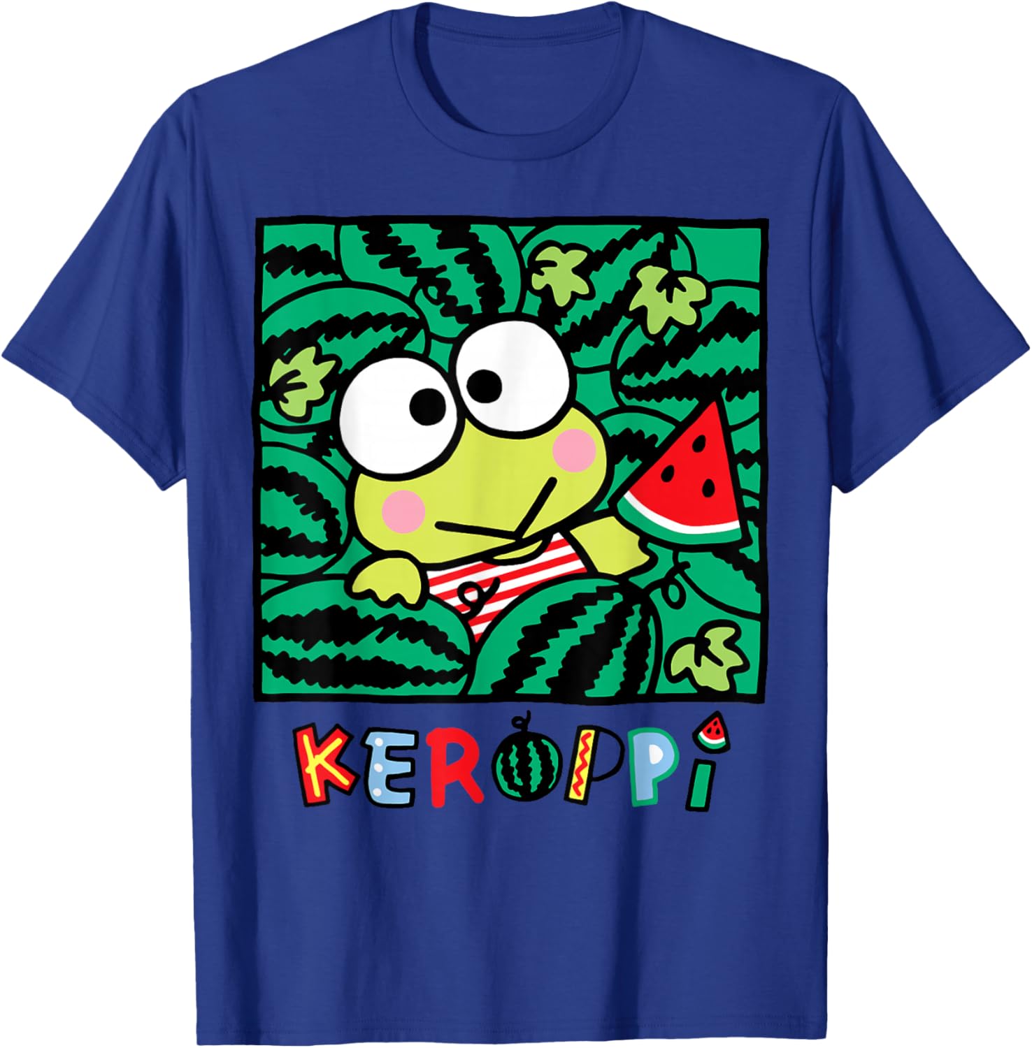 Keroppi Watermelon Summer Fun T-Shirt for Kids and Adults - 21