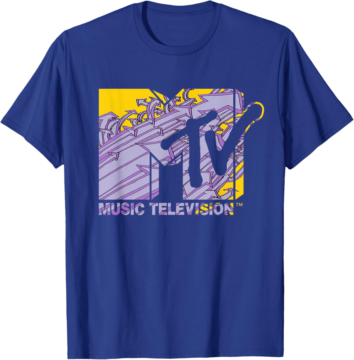 Mademark x MTV Logo Arrows of Time Future Art T-Shirt for Men and Women - 4