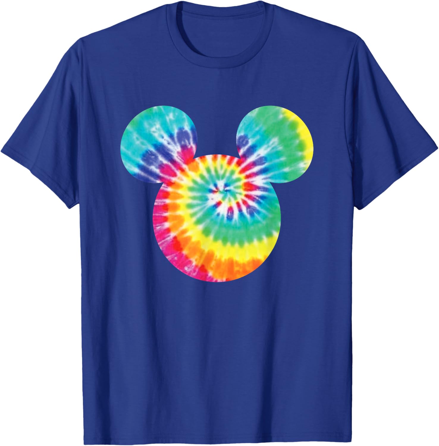 Disney Mickey Mouse Rainbow Tie-Dye Short Sleeve T-Shirt for Fun Style - 16