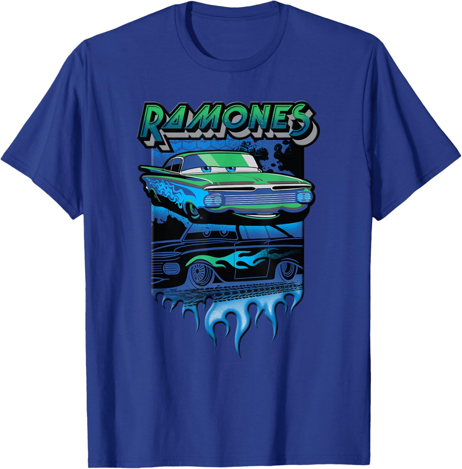 Disney Pixar Cars Ramones Big Flames T-Shirt for Kids and Fans - 4