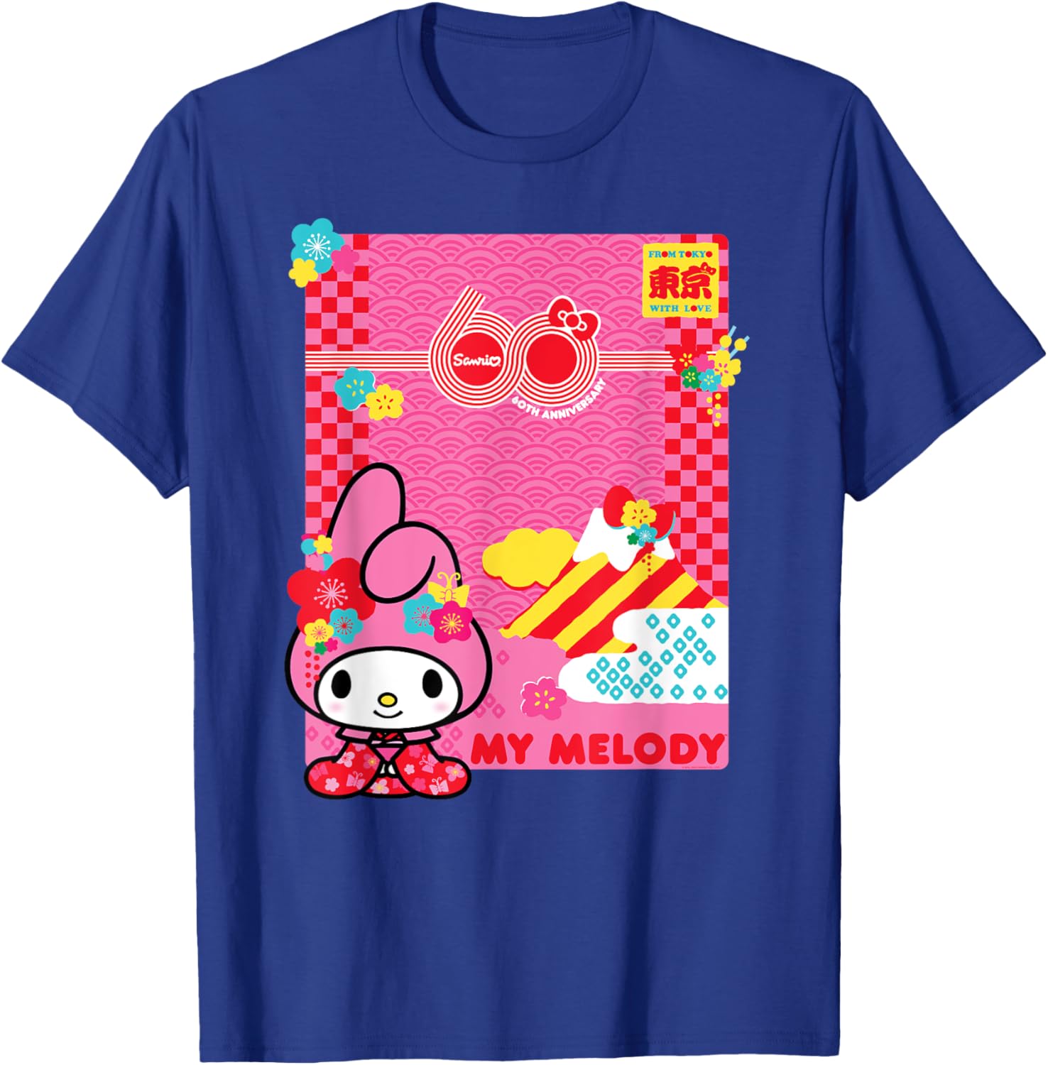 My Melody Sanrio 60th Anniversary T-Shirt for Fans and Collectors - 23