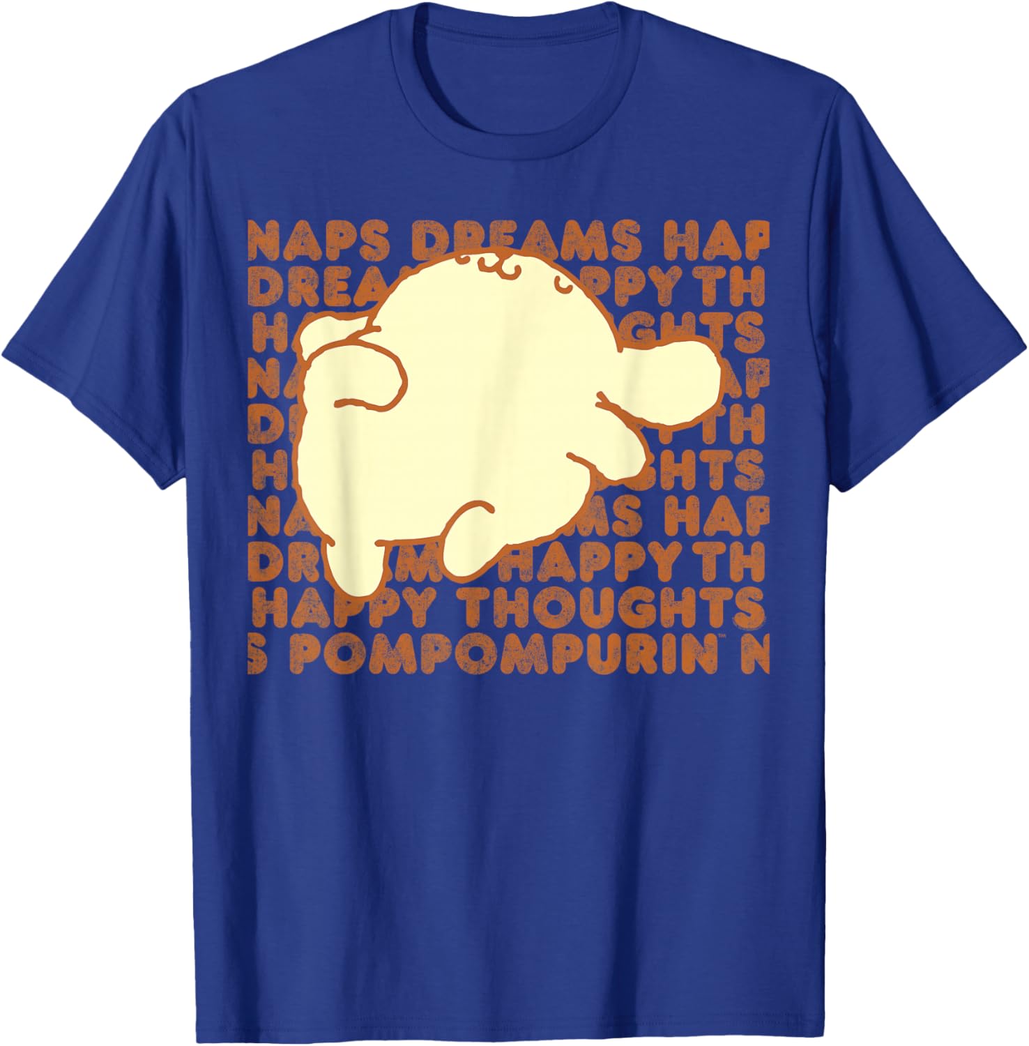 Pompompurin Happy Thoughts Nap Time T-Shirt for Cozy Relaxation - 14