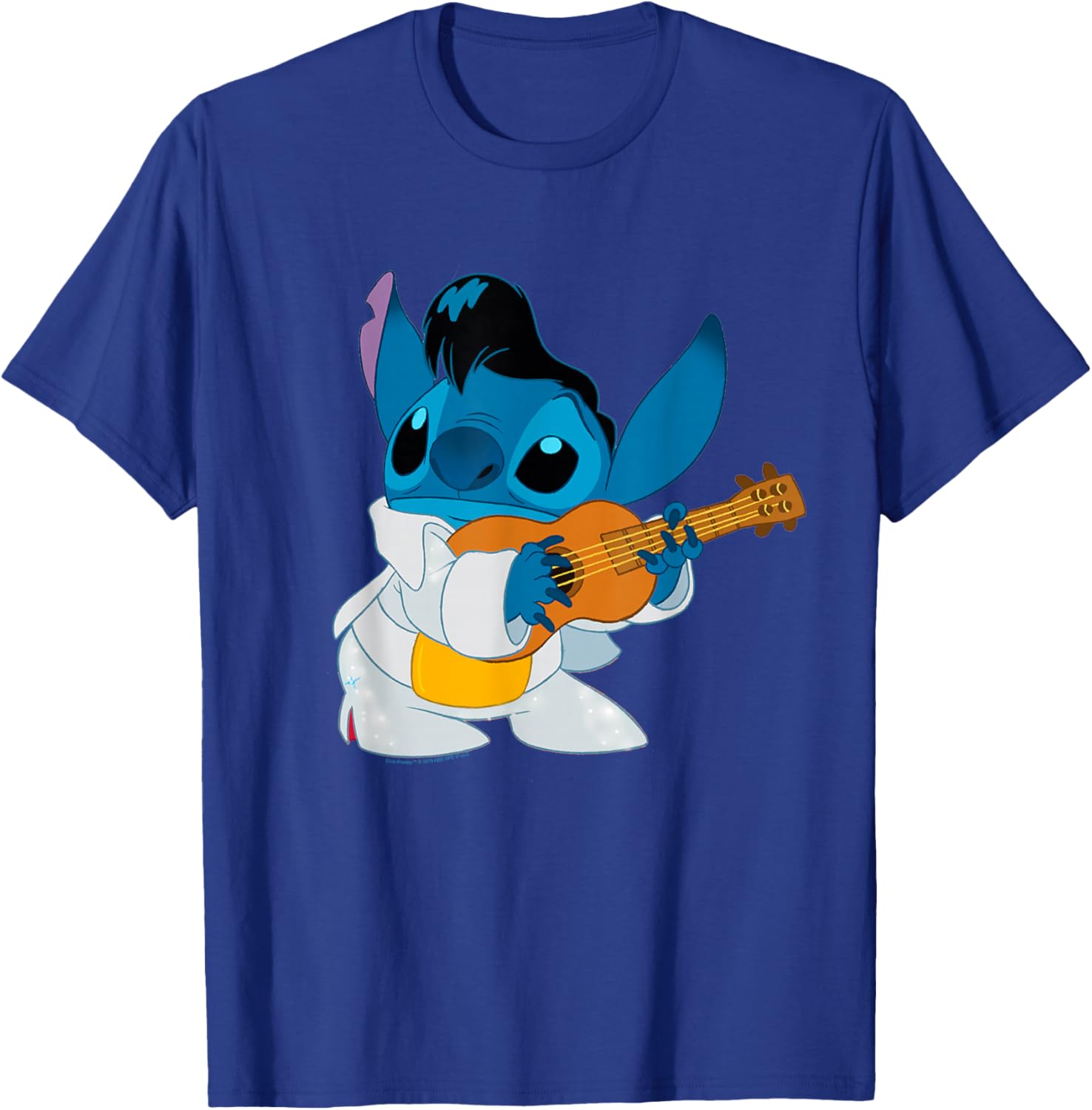 Lilo & Stitch Elvis Stitch Ready to Play Logo T-Shirt for Fans - 2