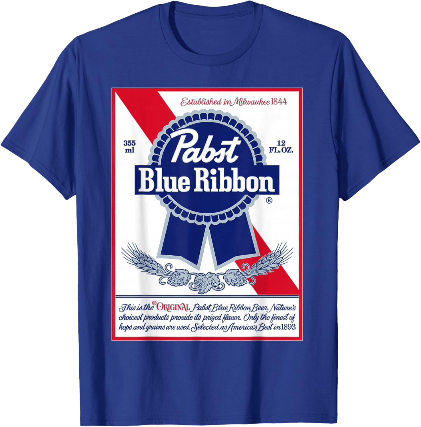 Pabst Vintage Blue Ribbon T-Shirt Stylish Fashion for Casual Wear - 5