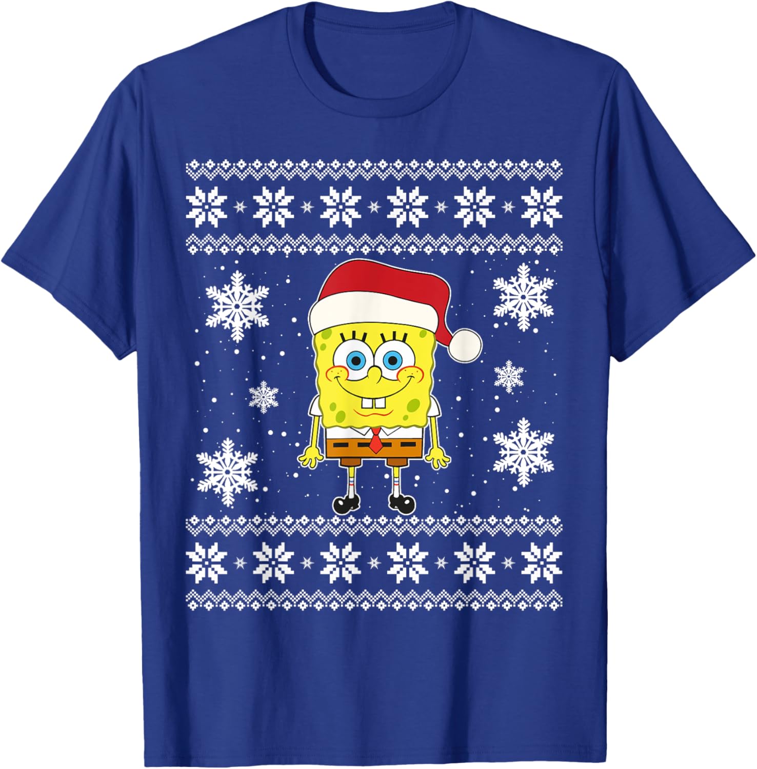 Mademark SpongeBob SquarePants Holiday Christmas Graphic T-Shirt for Fun - 7