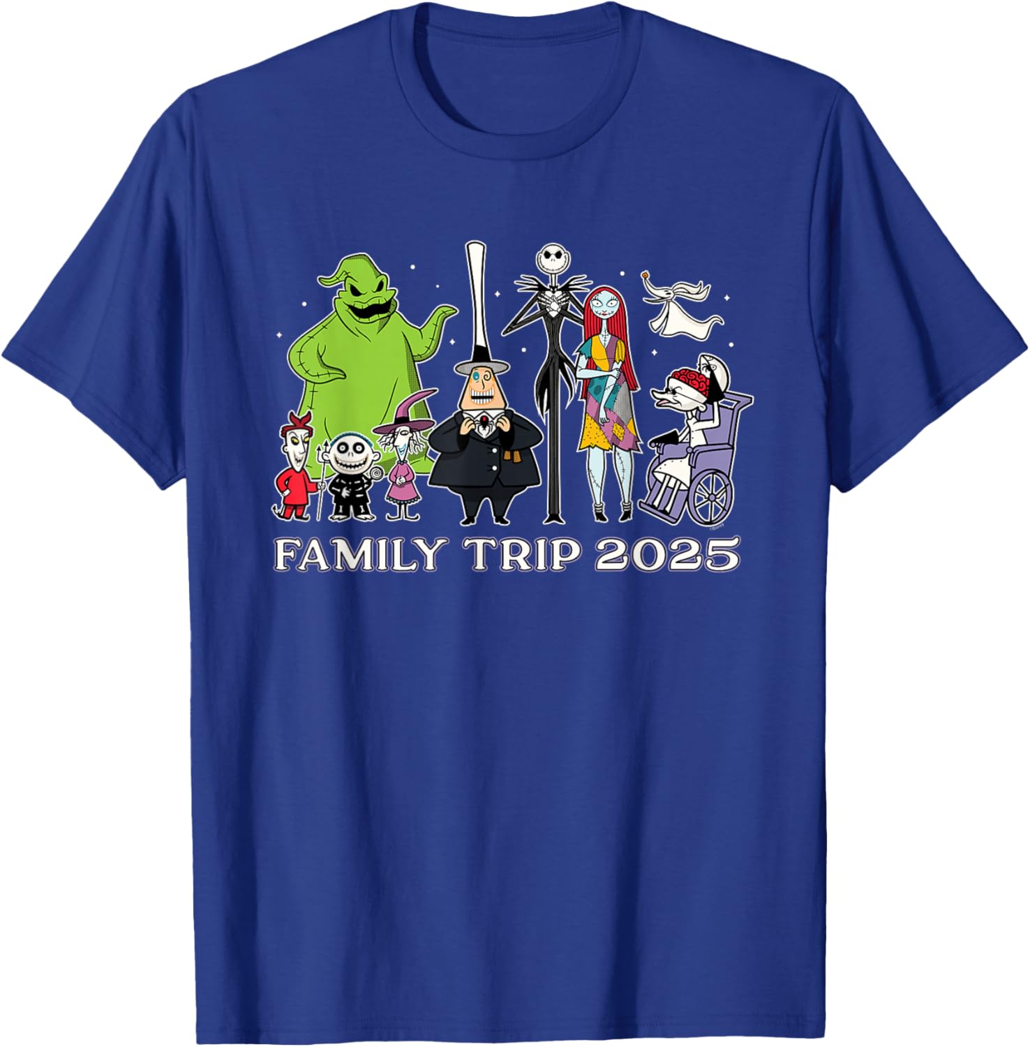 Disney The Nightmare Before Christmas Family Trip T-Shirt 2025 Fun Design - 9