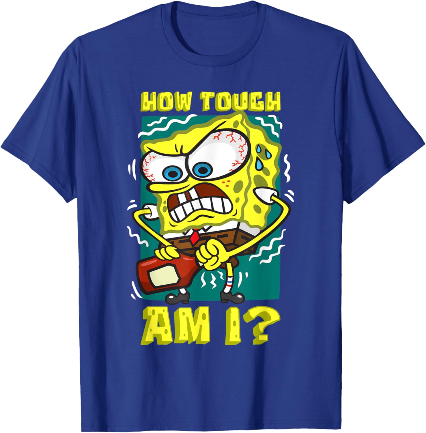 Mademark SpongeBob SquarePants Funny Ketchup Bottle T-Shirt for Fans - 3