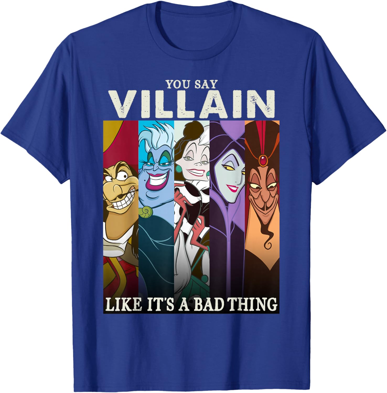 Funny Disney Villains Colorful Graphic T-Shirt for Fans and Collectors - 3