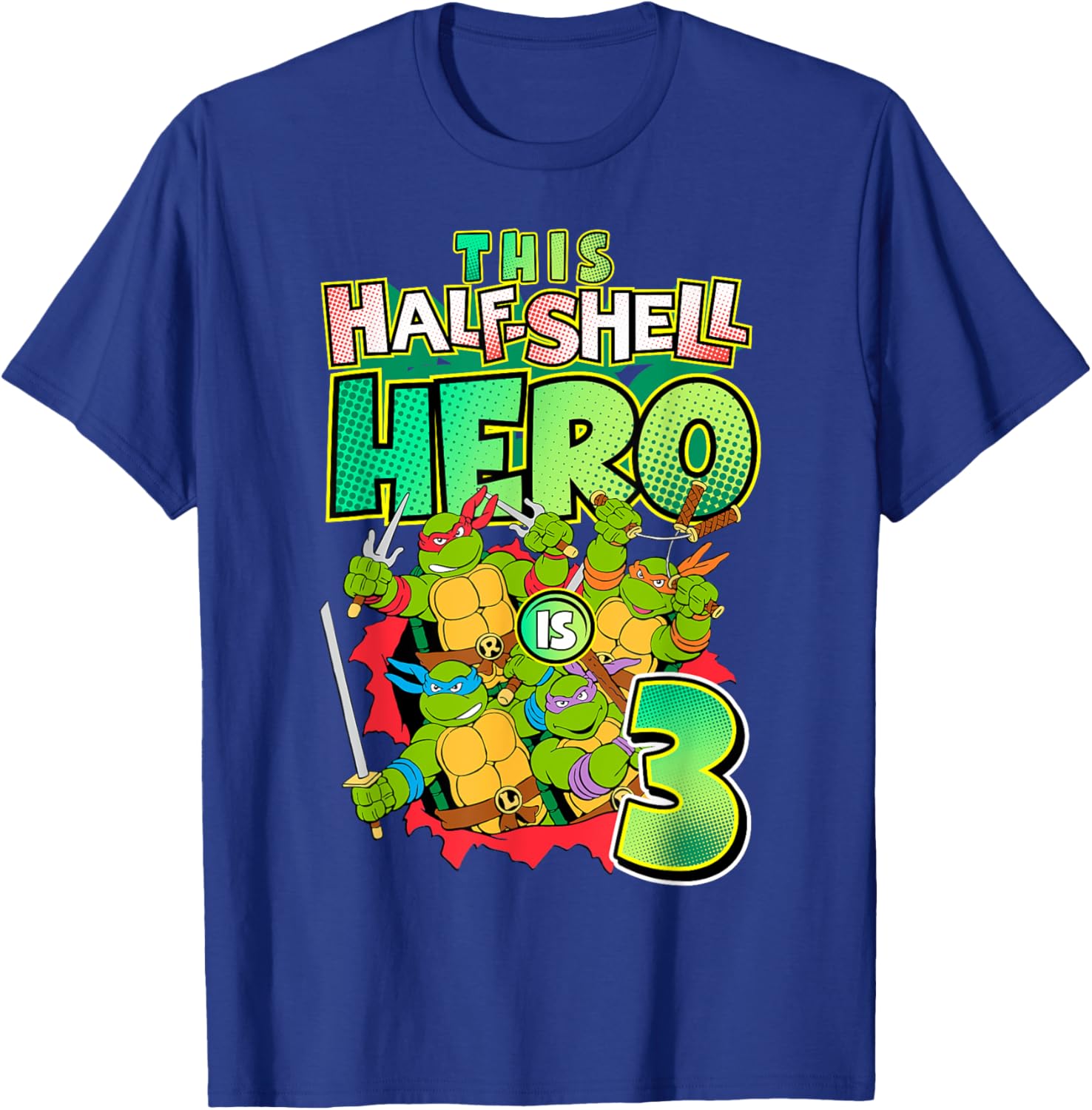 Mademark Teenage Mutant Ninja Turtles This Half Shell Hero T-Shirt - 3