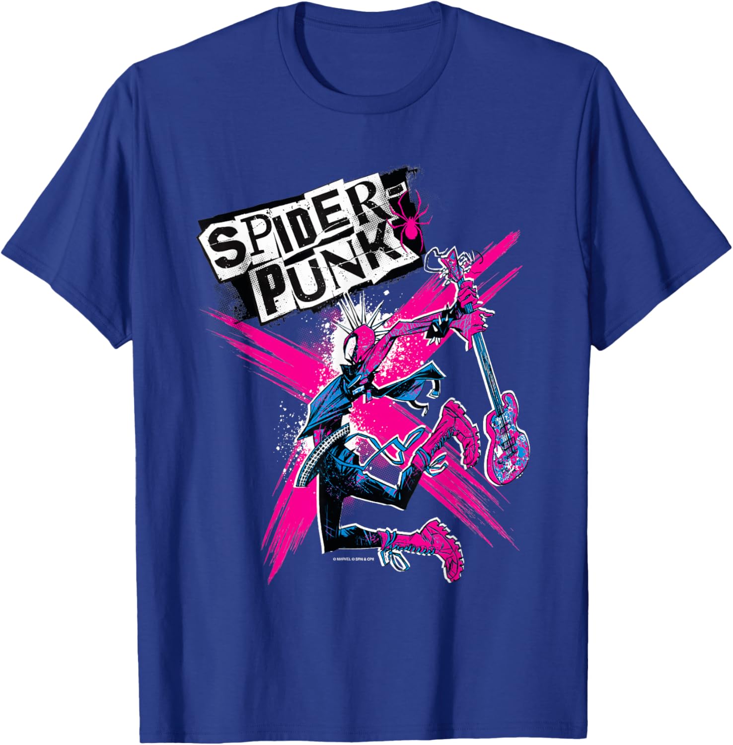 Marvel Spider-Man Across the Spider-Verse Spider-Punk T-Shirt for Fans - 8