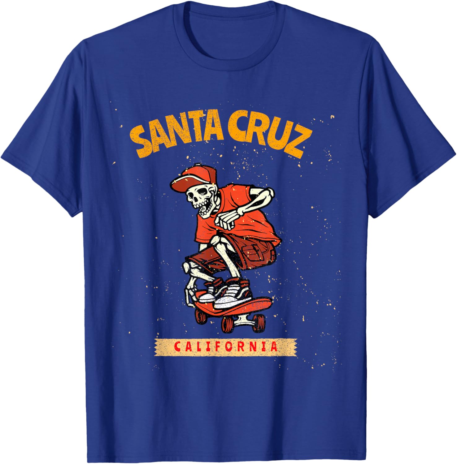 Vintage Santa Cruz Skeleton Skateboarder T-Shirt for Skateboarding Fans - 5