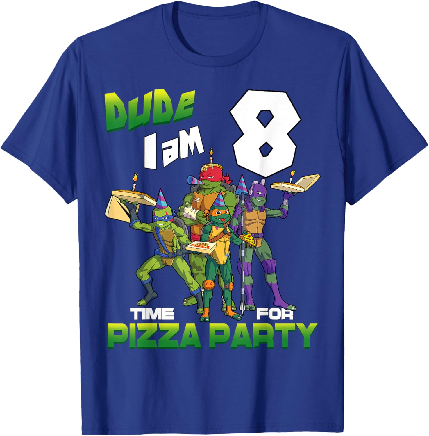 Mademark Teenage Mutant Ninja Turtles Pizza Party T-Shirt for Kids - 3