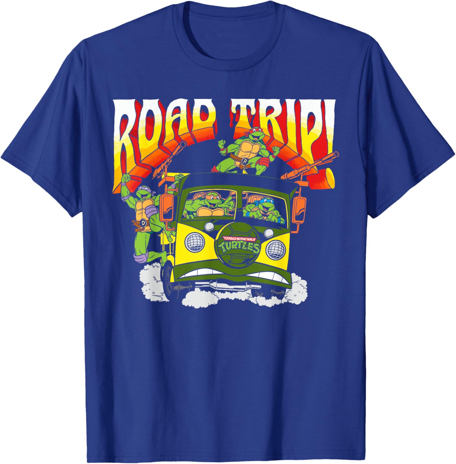 Mademark Teenage Mutant Ninja Turtles Retro Road Trip Party Wagon T-Shirt - 7