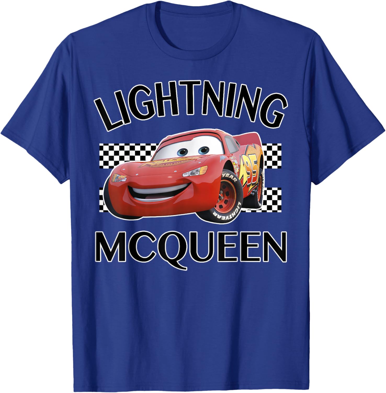 Disney Pixar Cars Lightning McQueen Finish Line Graphic T-Shirt for Kids - 3