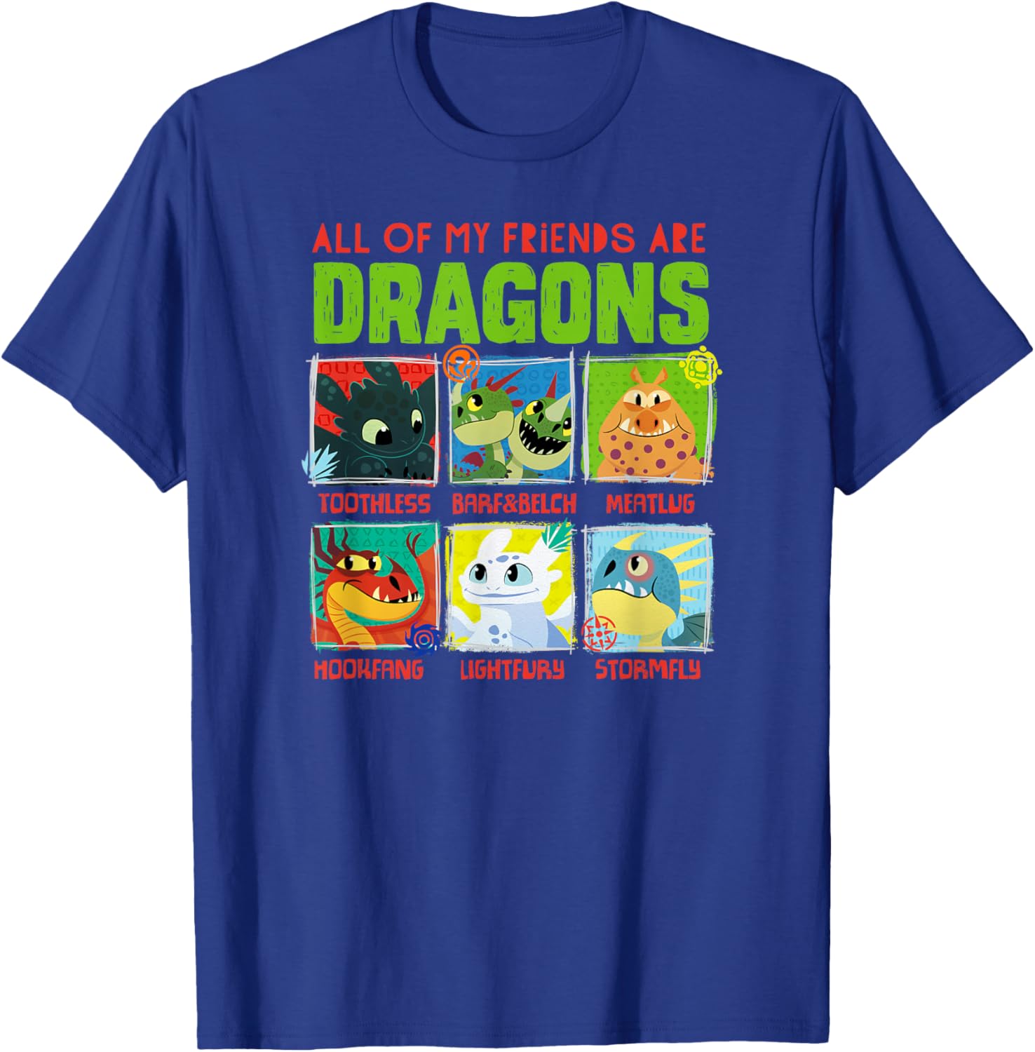 How to Train Your Dragon 3 Hidden World Dragon Friends T-Shirt for Fans - 4