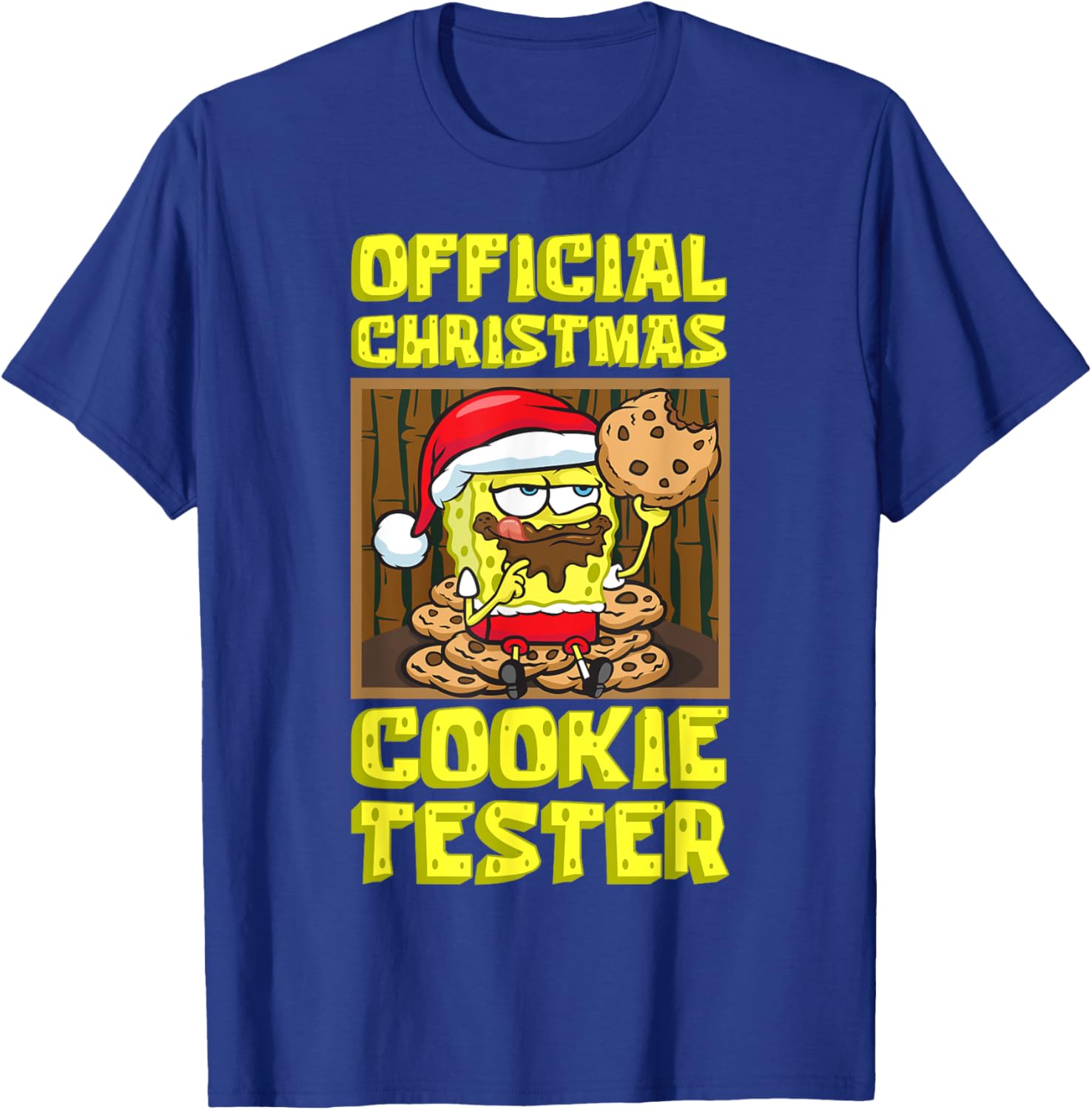Mademark SpongeBob Christmas Funny Cookie Tester T-Shirt for Kids & Adults - 9
