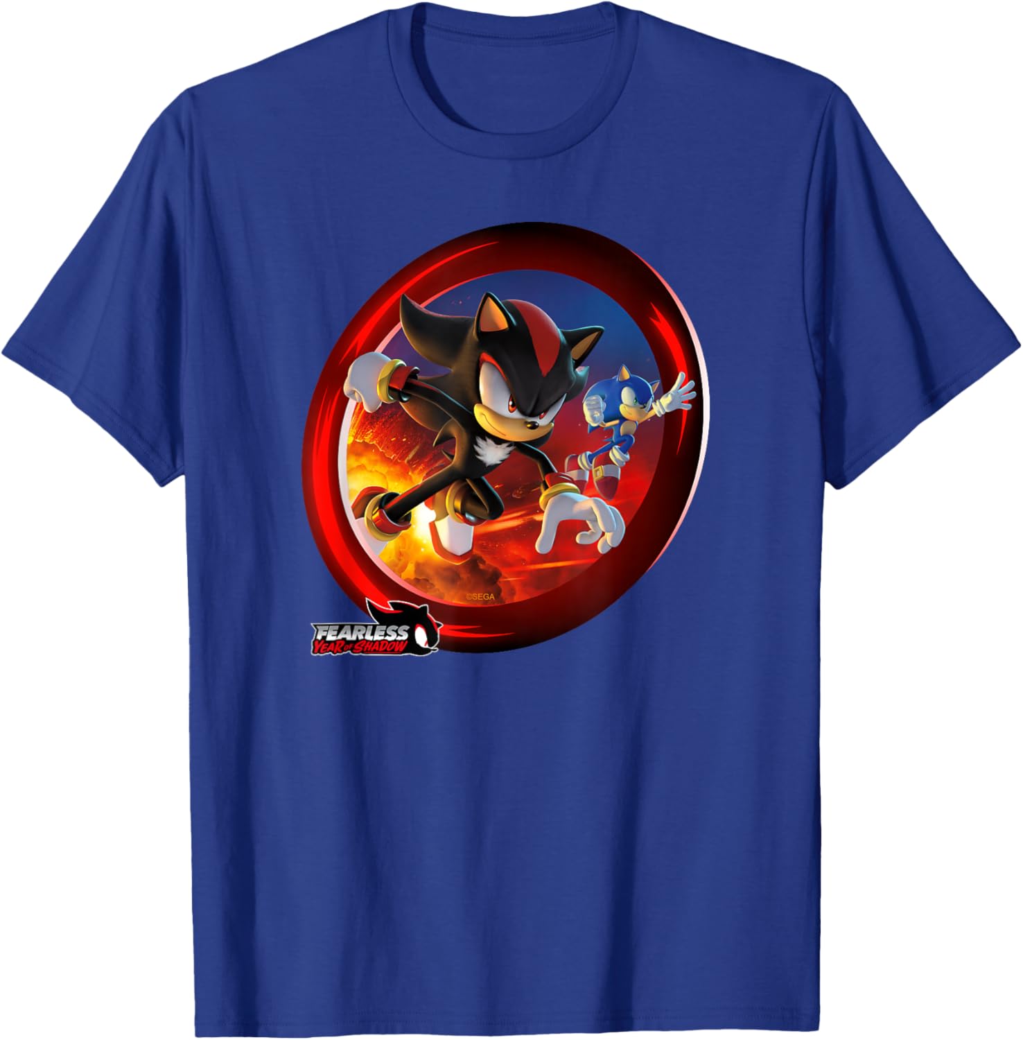 Sonic the Hedgehog Fearless Year of Shadow Graphic T-Shirt for Fans - 8