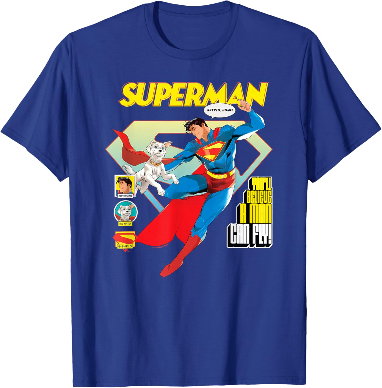 Superman 2025 Krypto Poster T-Shirt for Fans of Superhero Style - 2