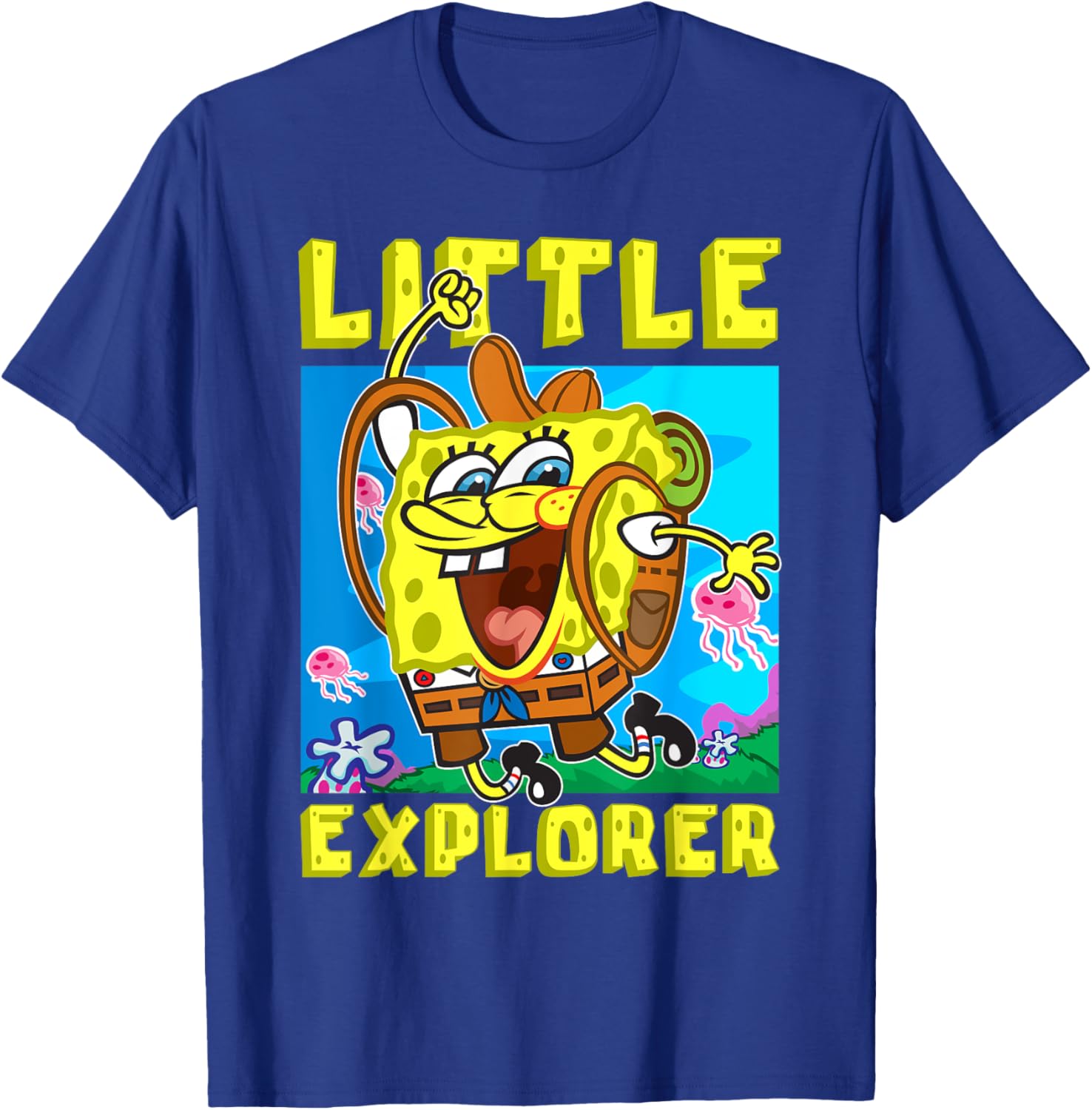 SpongeBob Little Explorer Funny Boys Gift T-Shirt for Christmas Birthday - 9