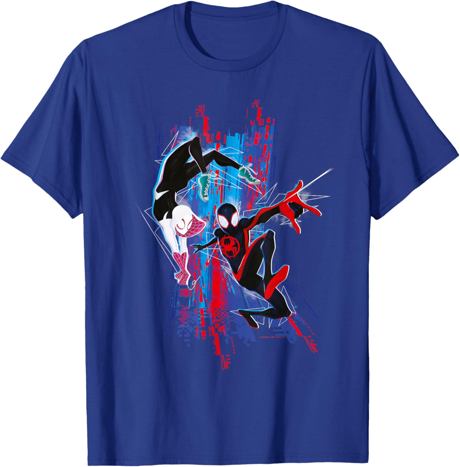 Marvel Spider-Man Across the Spider-Verse Miles and Gwen T-Shirt Classic Design - 8