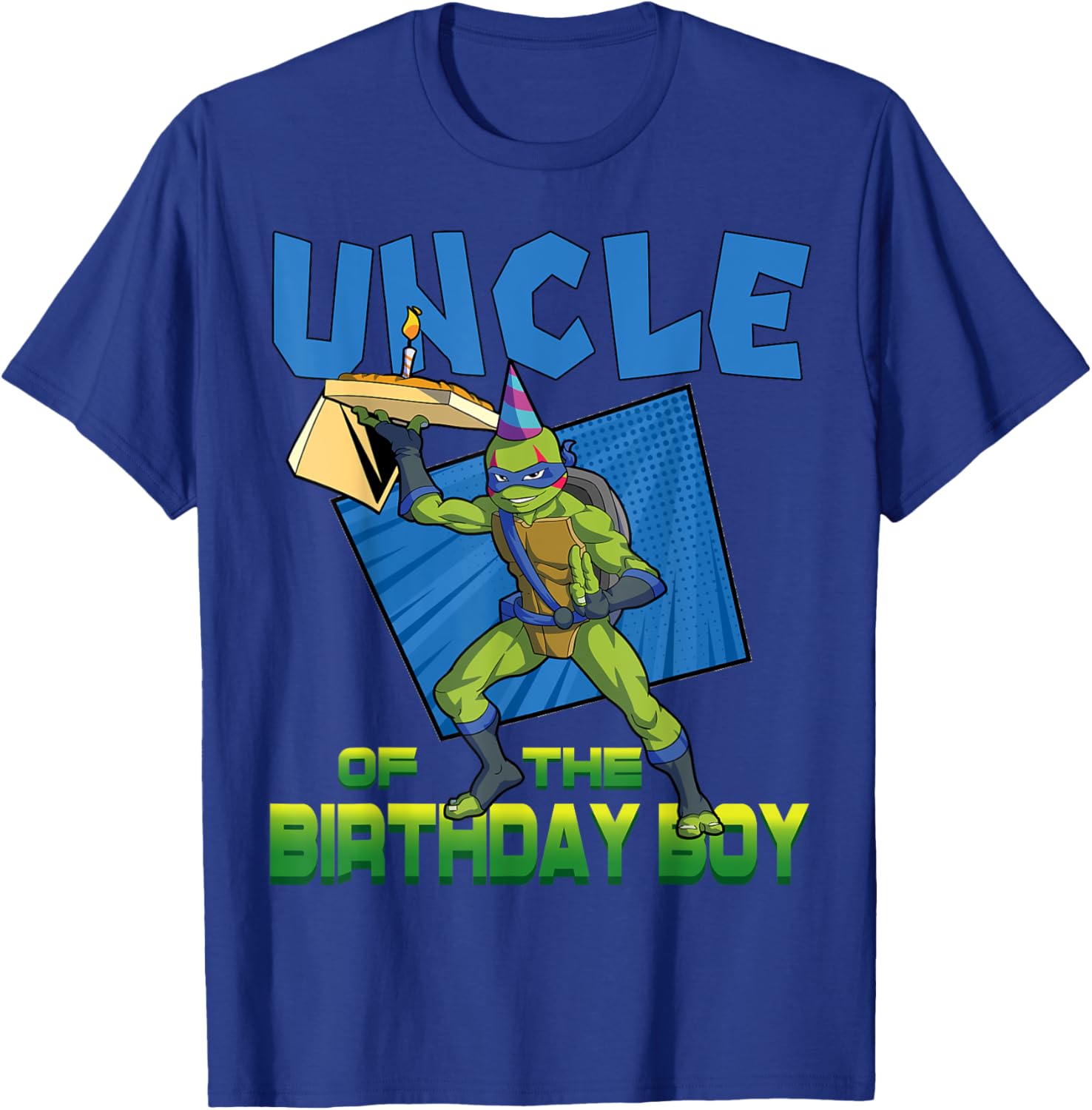 Mademark TMNT Leo Uncle Birthday Pizza Theme Party T-Shirt for Kids - 22
