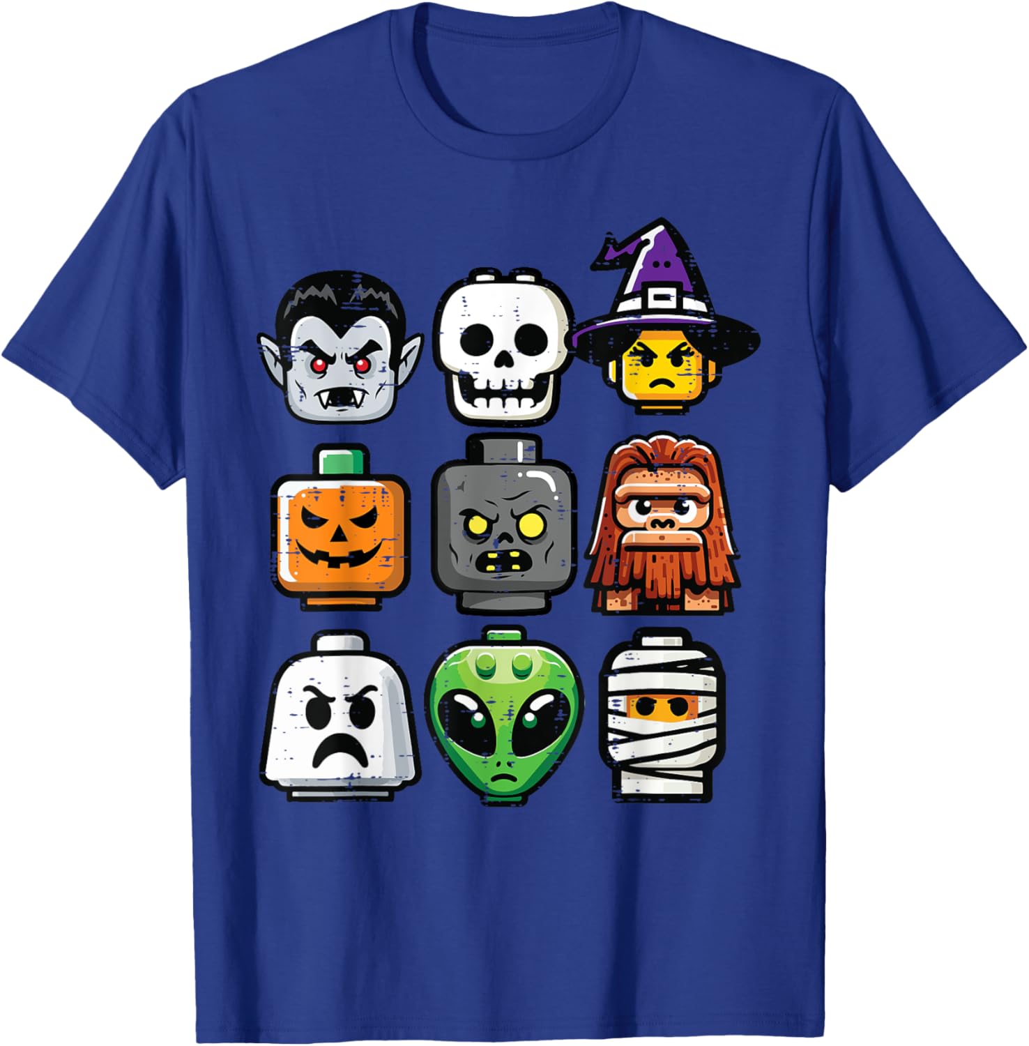 Halloween Pumpkin Ghost Heads T-Shirt for Kids and Boys Costume Fun - 18