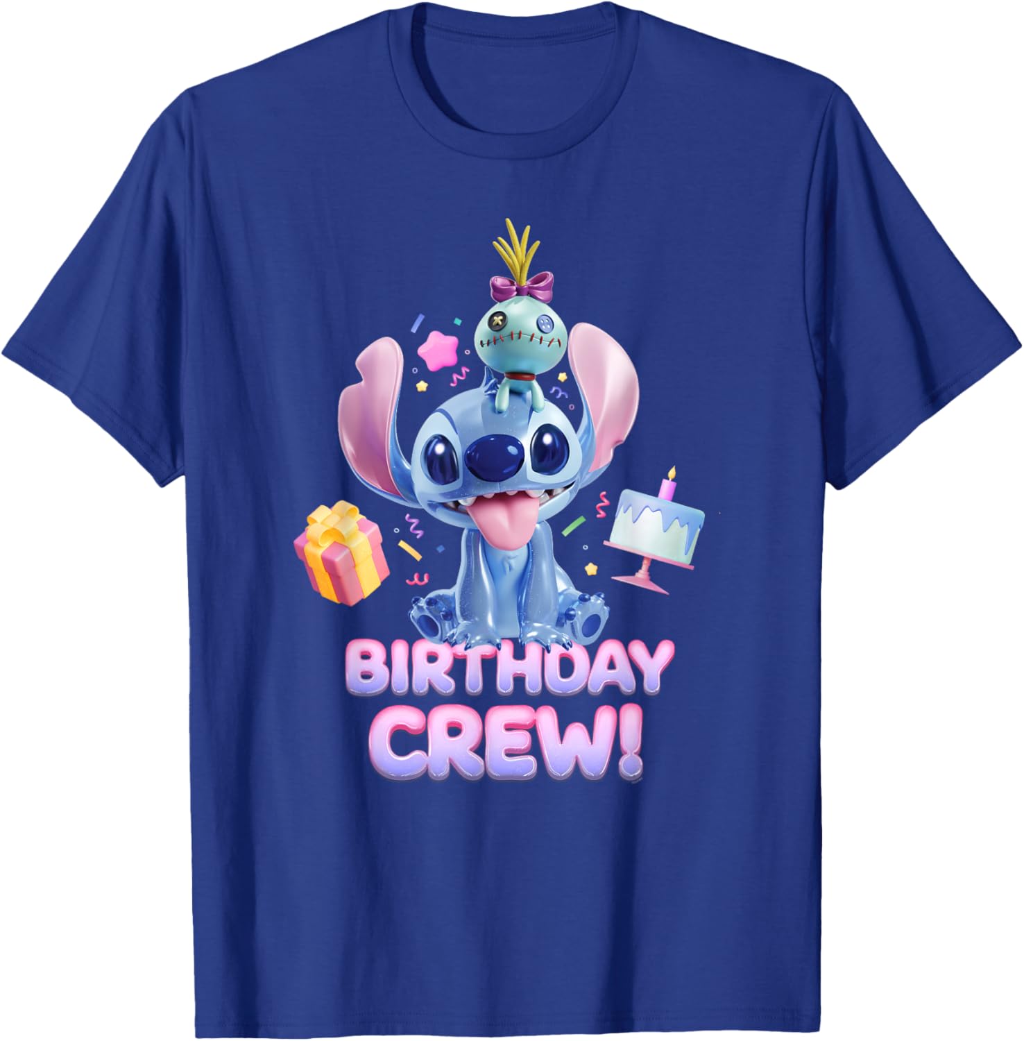 Disney Lilo & Stitch Big Shiny Birthday Crew T-Shirt for Fun Celebrations - 9