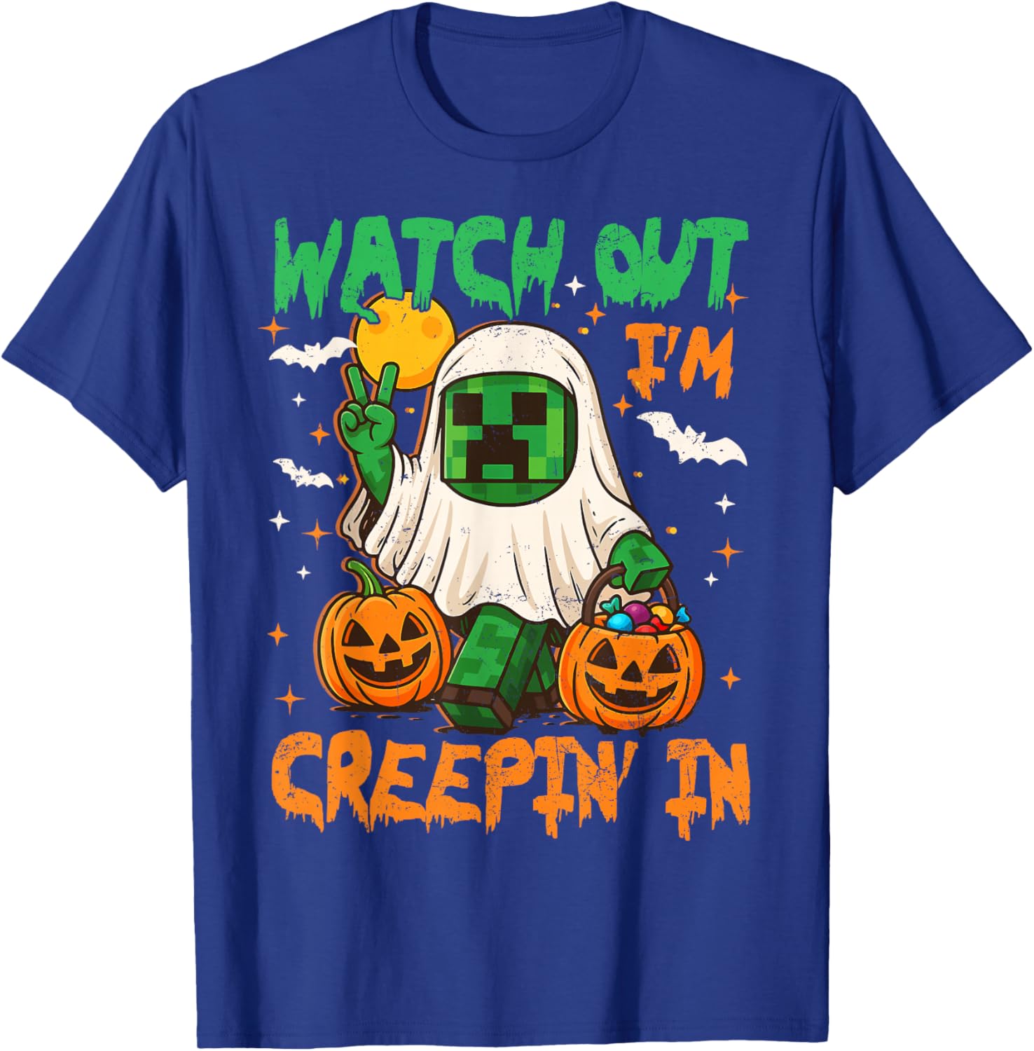 Spooky Pixel Ghost T-Shirt for Boys - Perfect Halloween Costume Fun - 5