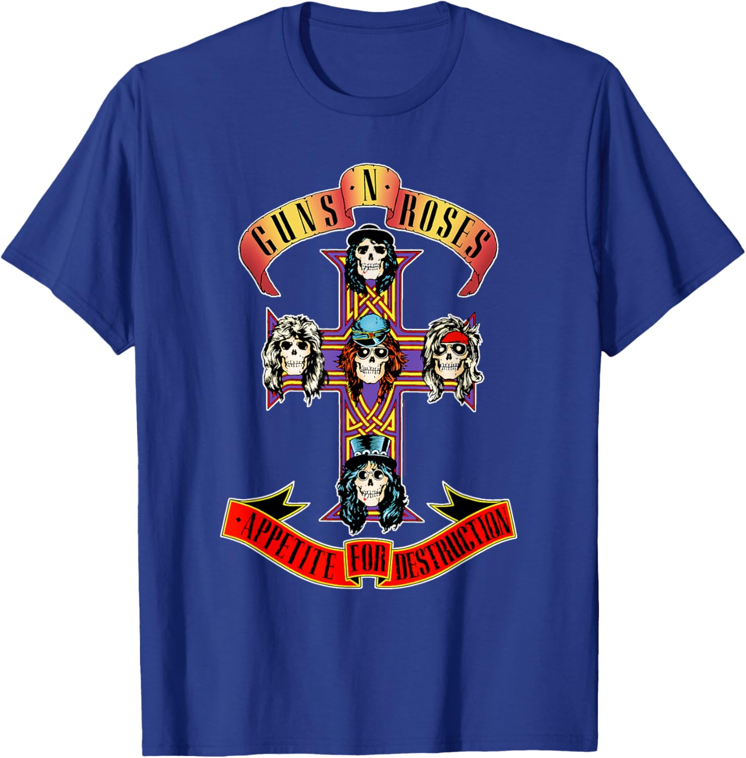 Guns N' Roses Official Cross T-Shirt for Music Fans and Rock Lovers - 3