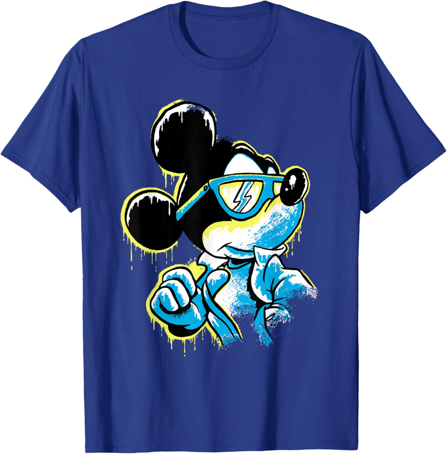 Disney Mickey Mouse Icy Cool Paint Drip T-Shirt for Fun Fashion Lovers - 10