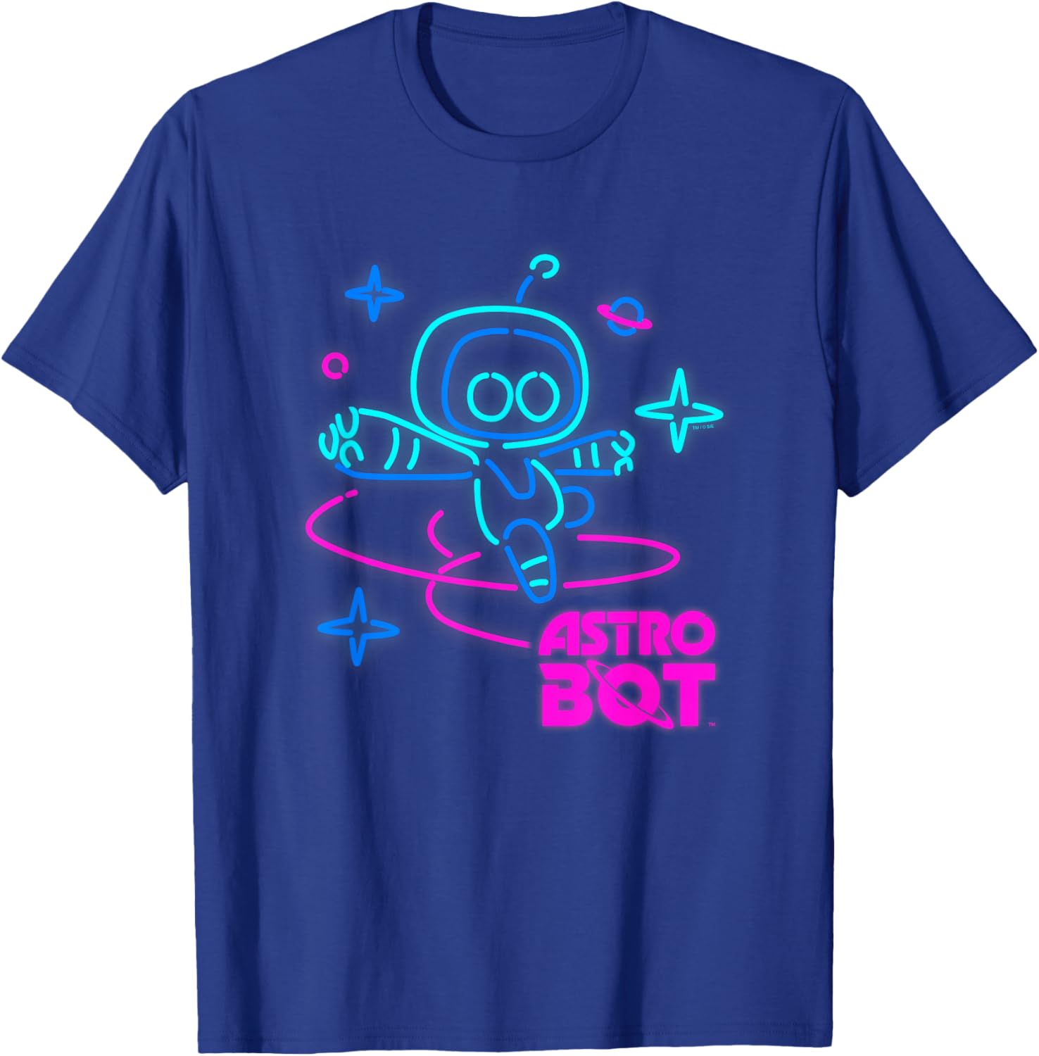 Astro Bot Rescue Mission Neon Lights T-Shirt for PlayStation Fans - 5
