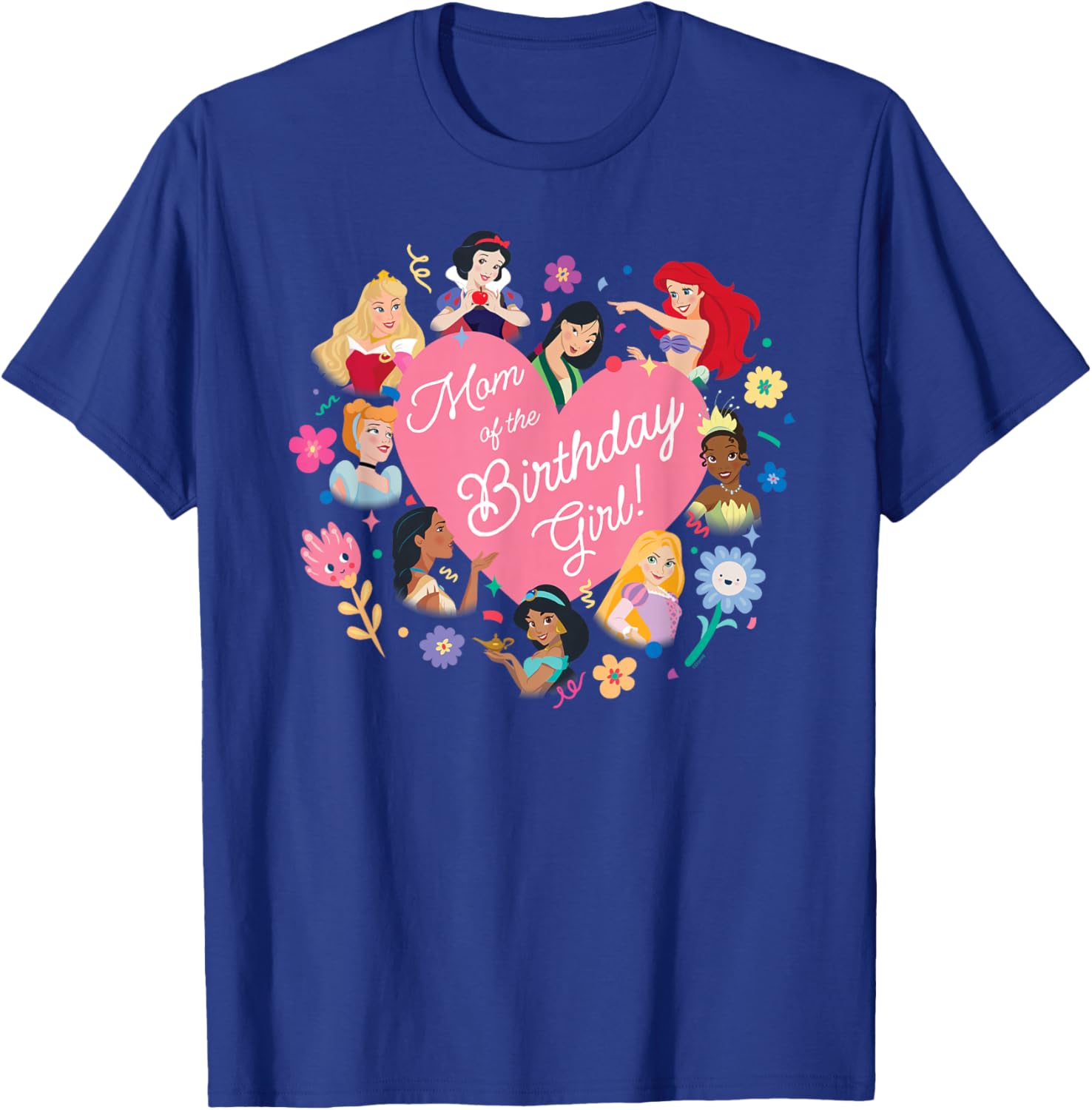 Disney Princess Heart T-Shirt for Birthday Girl's Mom - Cute Gift Idea - 9