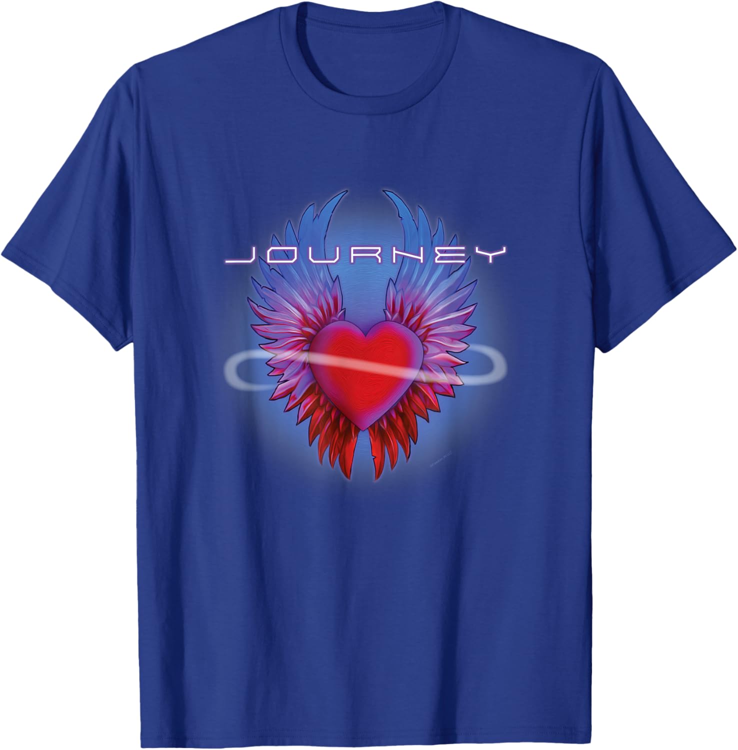 Journey Band Infinity Winged Heart Music T-Shirt for Music Lovers - 7