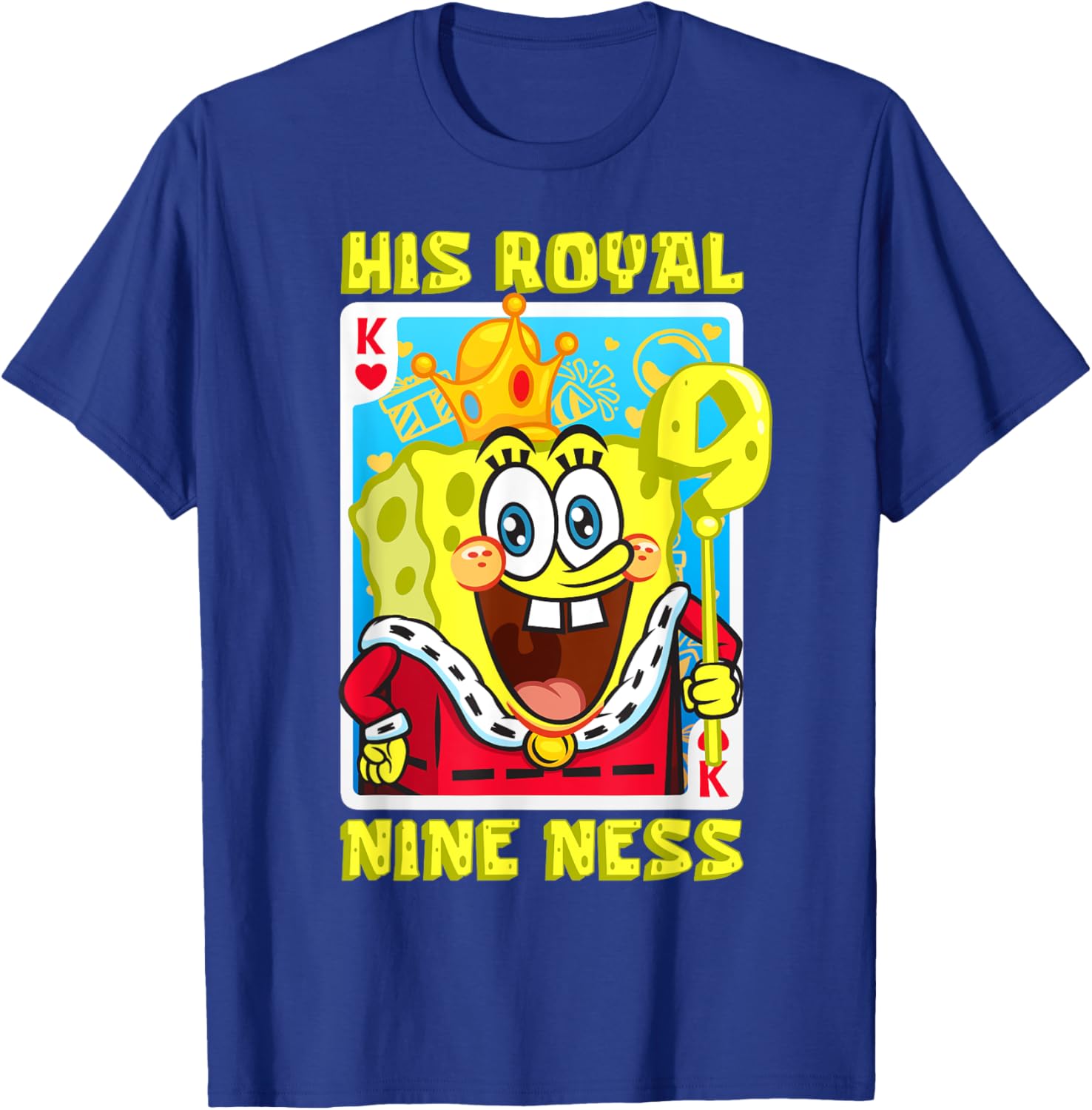 Mademark SpongeBob SquarePants 9th Birthday Gift T-Shirt for Kids - 19